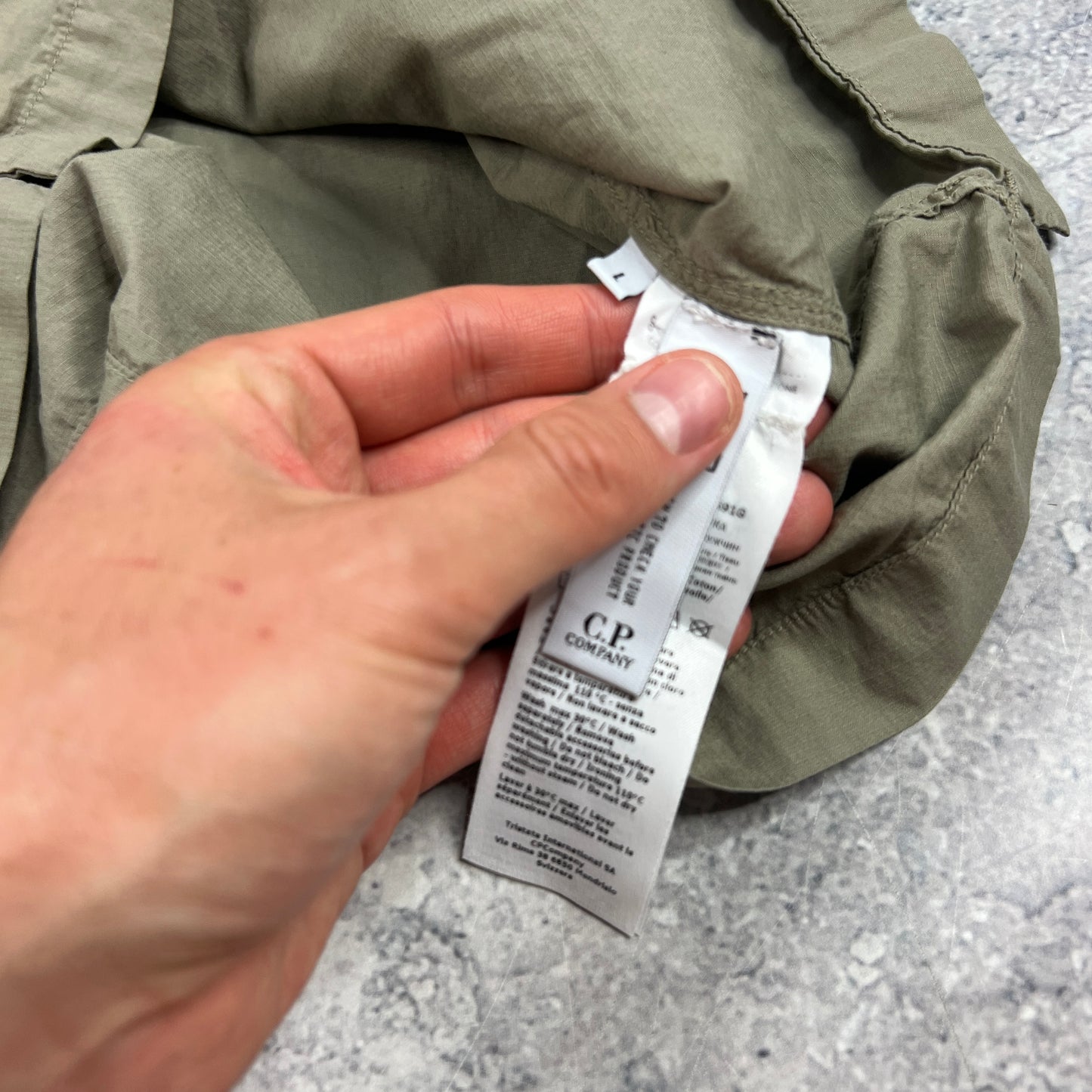 CP Company Khaki S/S Shirt Large 22.25”
