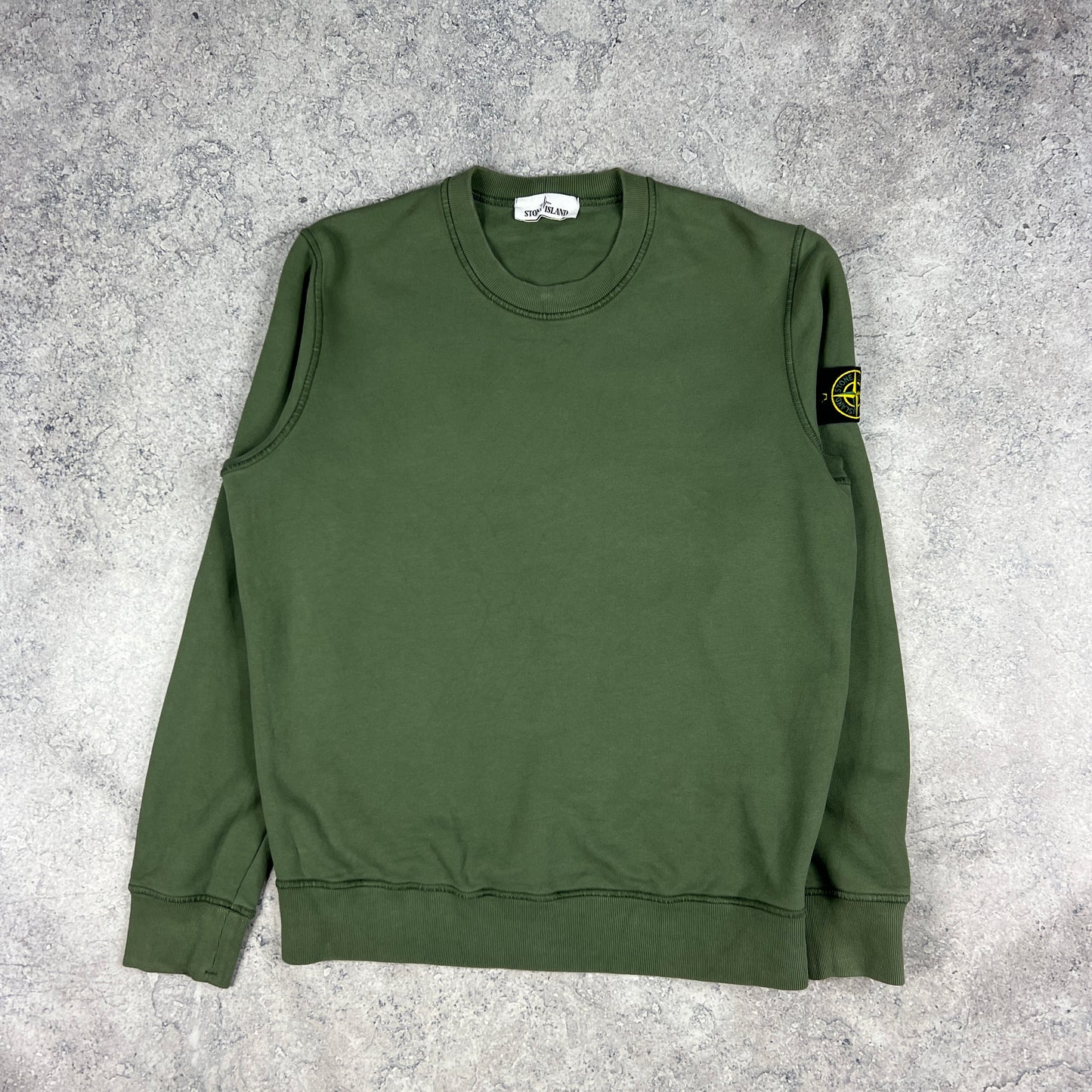 Stone Island Green Sweatshirt Medium 23”
