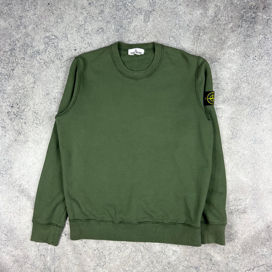 Stone Island Green Sweatshirt Medium 23”