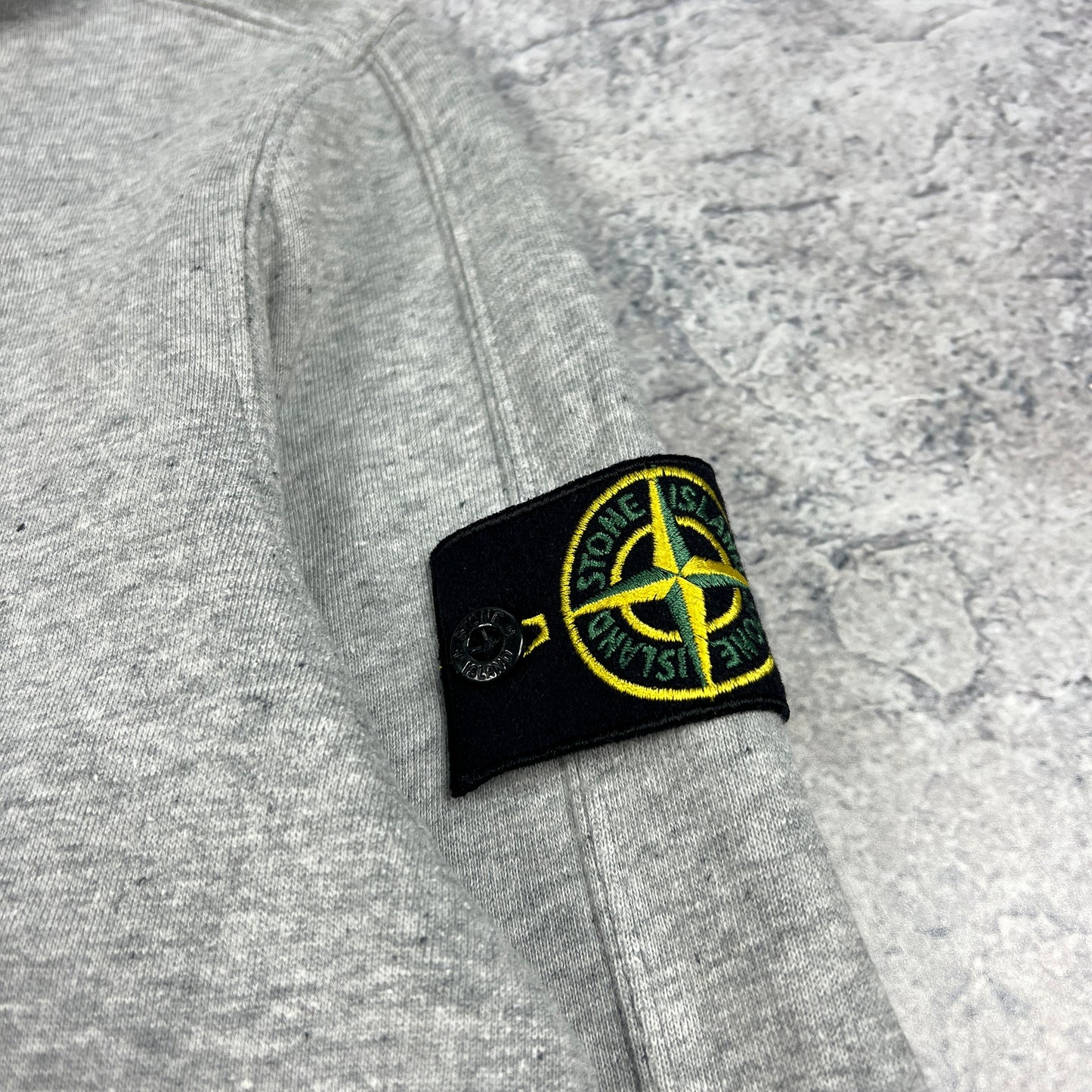 Stone Island Grey FZ Hoodie Large 23”