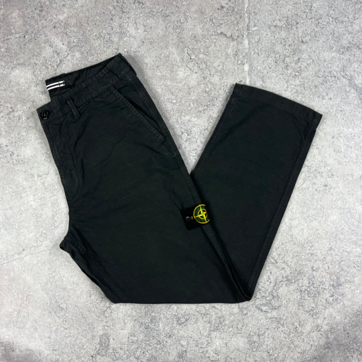 Stone Island Dark Grey Ripstop Cargo Trousers W31”