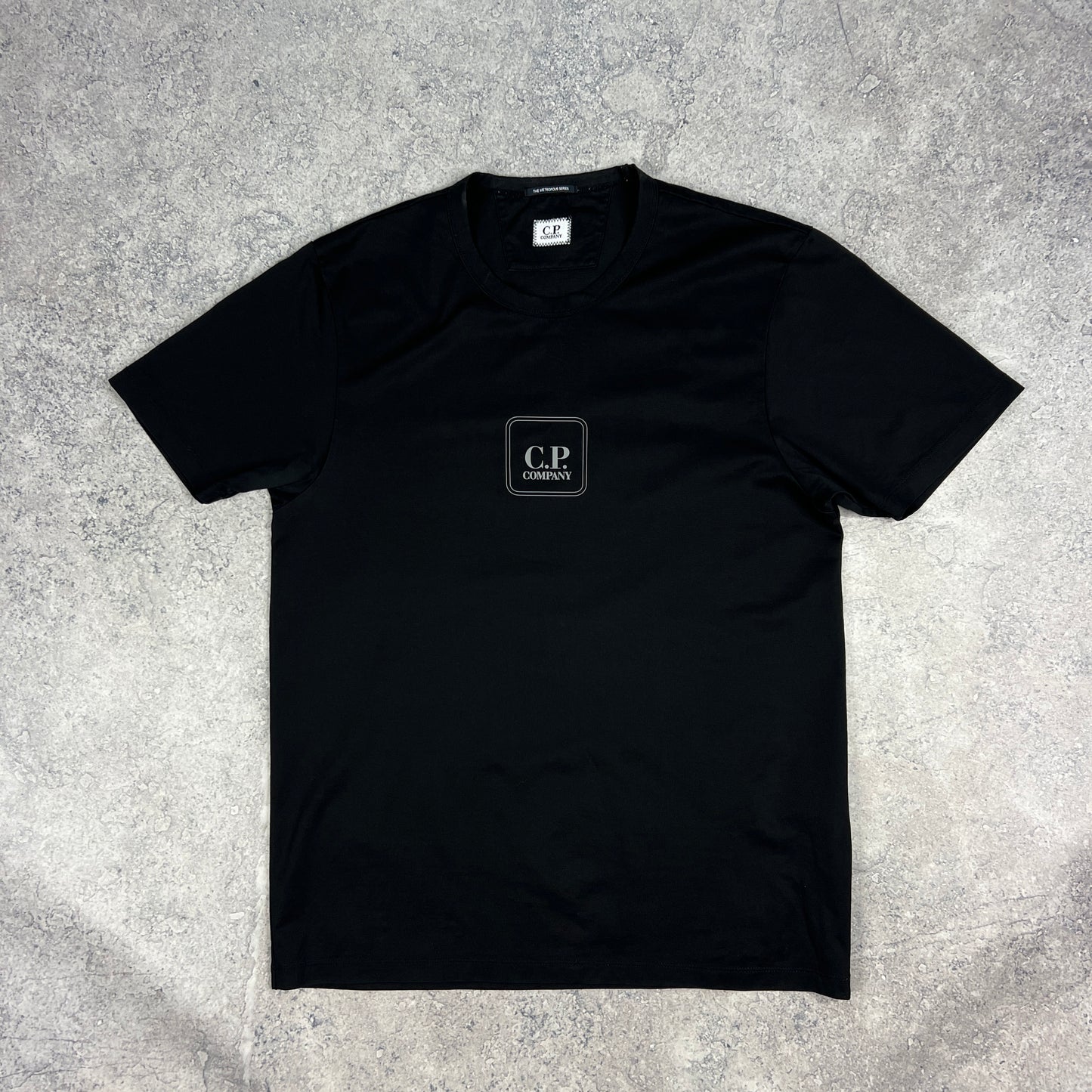 CP Company Black Metropolis T-Shirt Medium 20.5”