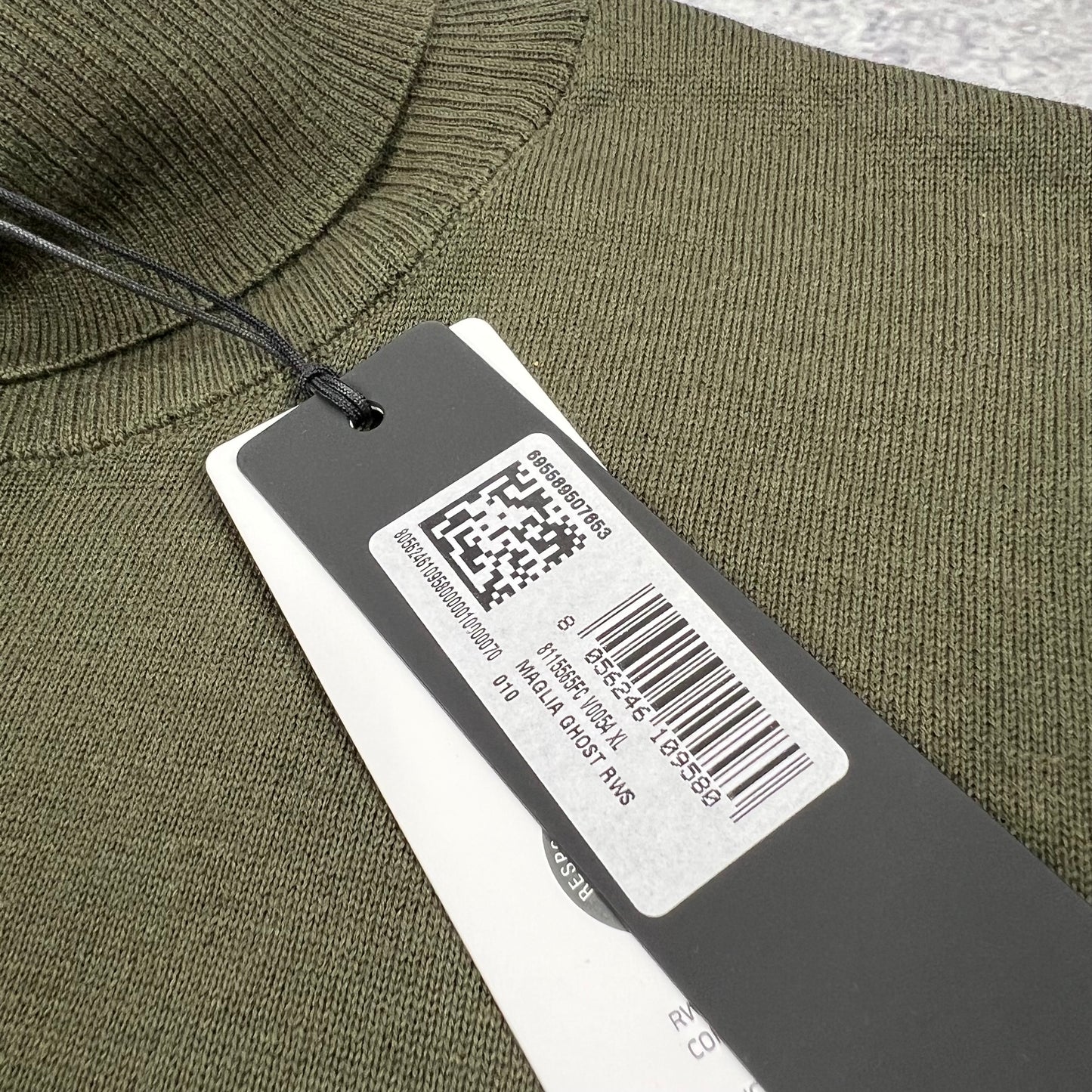 Stone Island Khaki Ghost Turtleneck Knit Jumper XL 23.5” BNWT