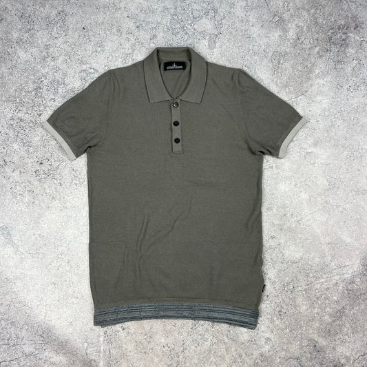 Stone Island Shadow Project Waffle Polo Shirt Large 20”