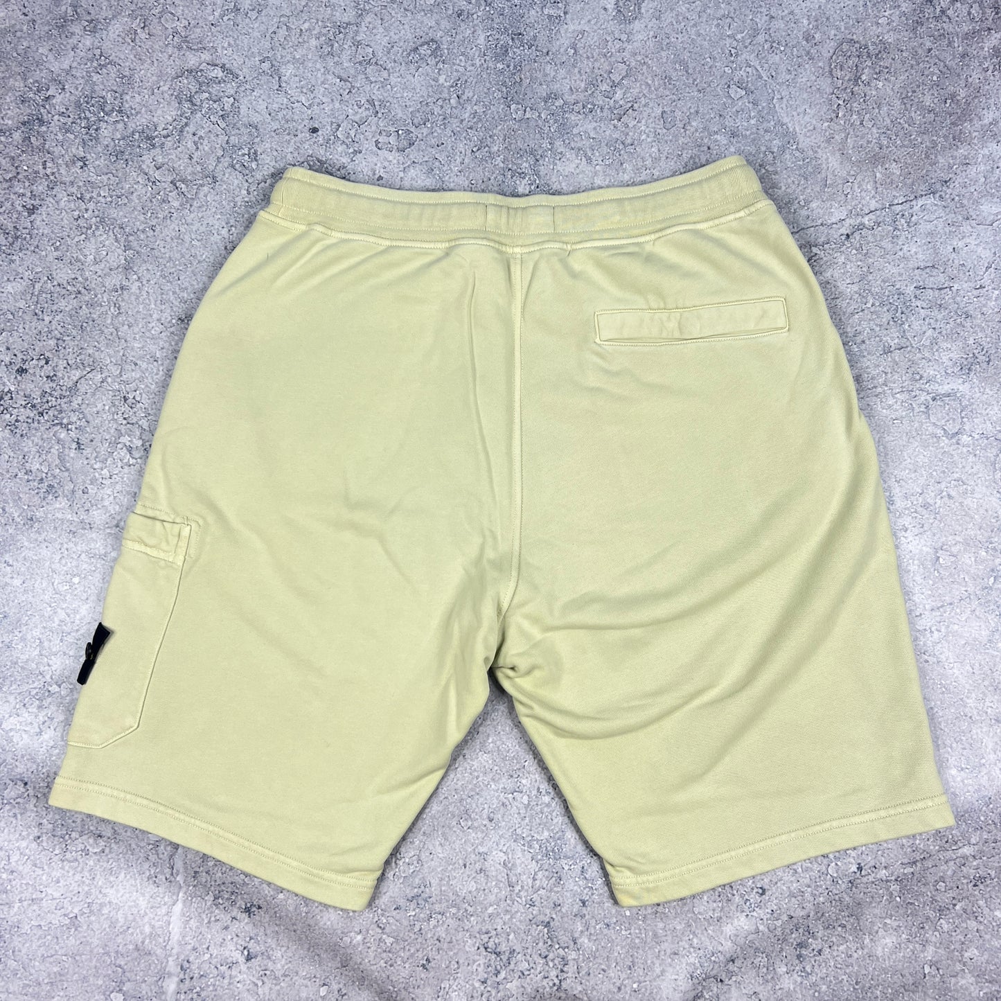 Stone Island Lime Green Jogger Shorts Medium 32”