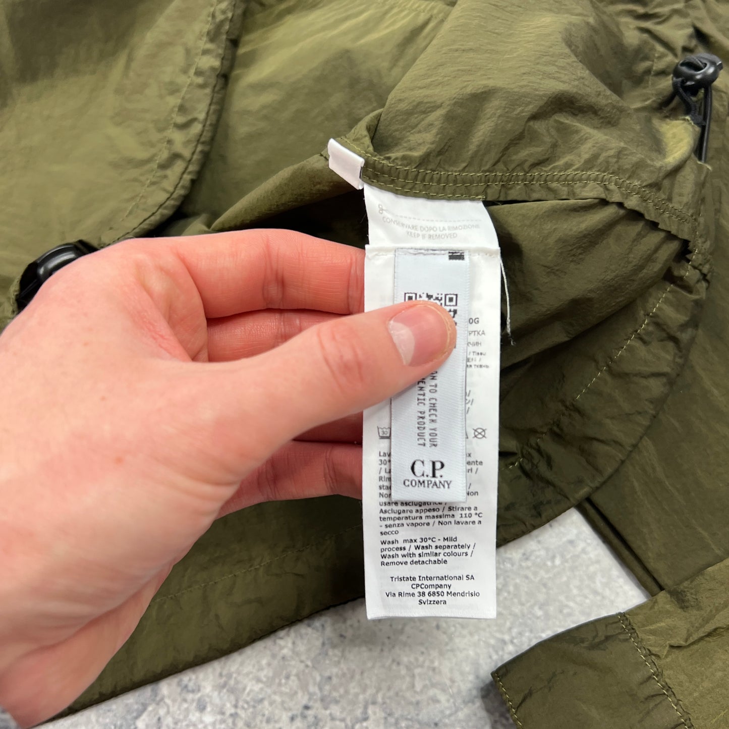 CP Company Chrome Khaki Lens Smock Medium 21”