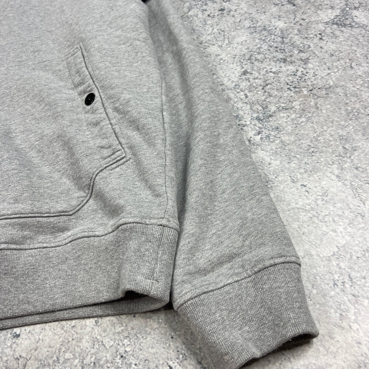 Stone Island Grey Pullover Hoodie Medium 22.5”