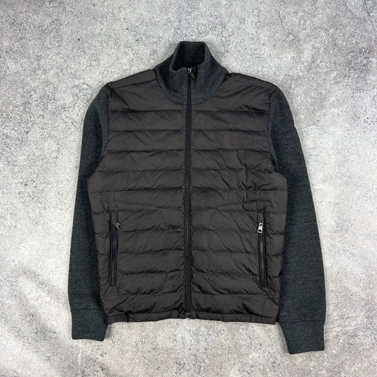 Moncler Grey Tricot Cardigan Large- Fits S/M 21”