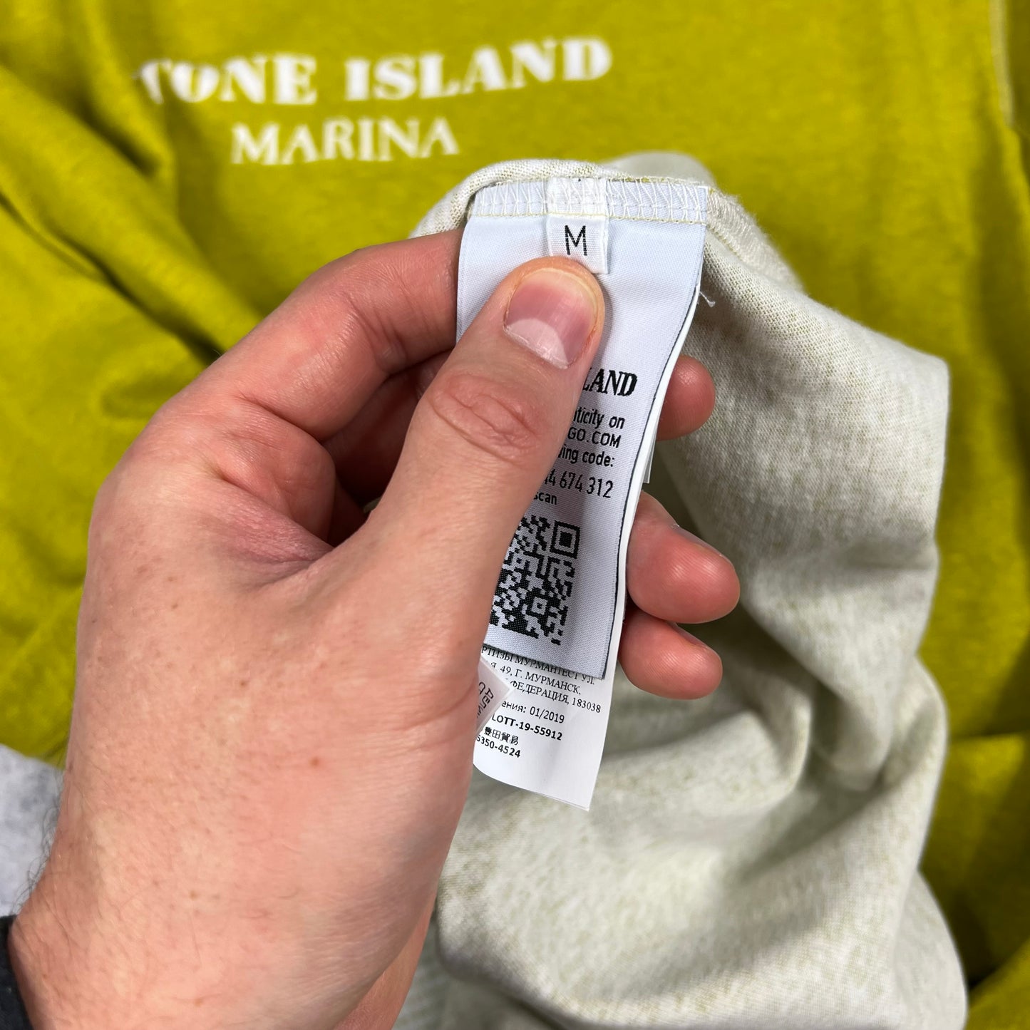 Stone Island Marina Long Sleeve T-Shirt Medium 20.75”