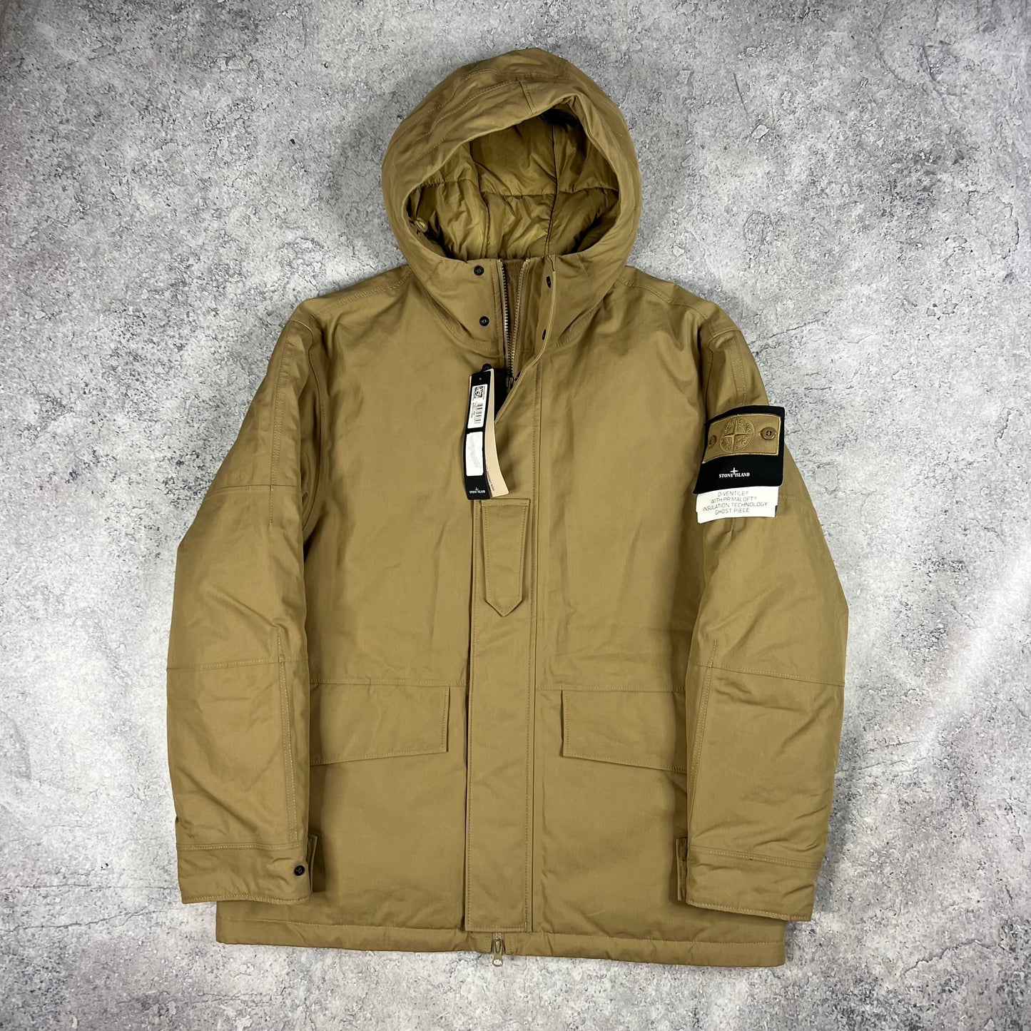 Stone Island Ghost O-Ventile Primaloft Jacket Large 25” BNWT