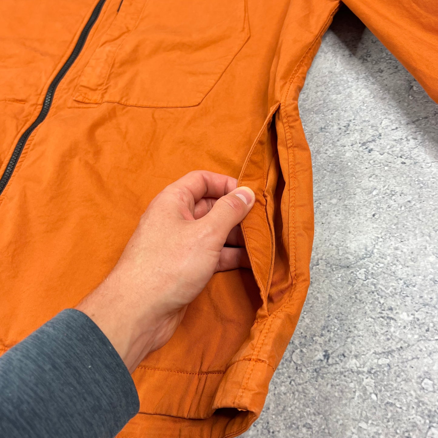 Stone Island Orange Supima Cotton Hooded Jacket BNWT