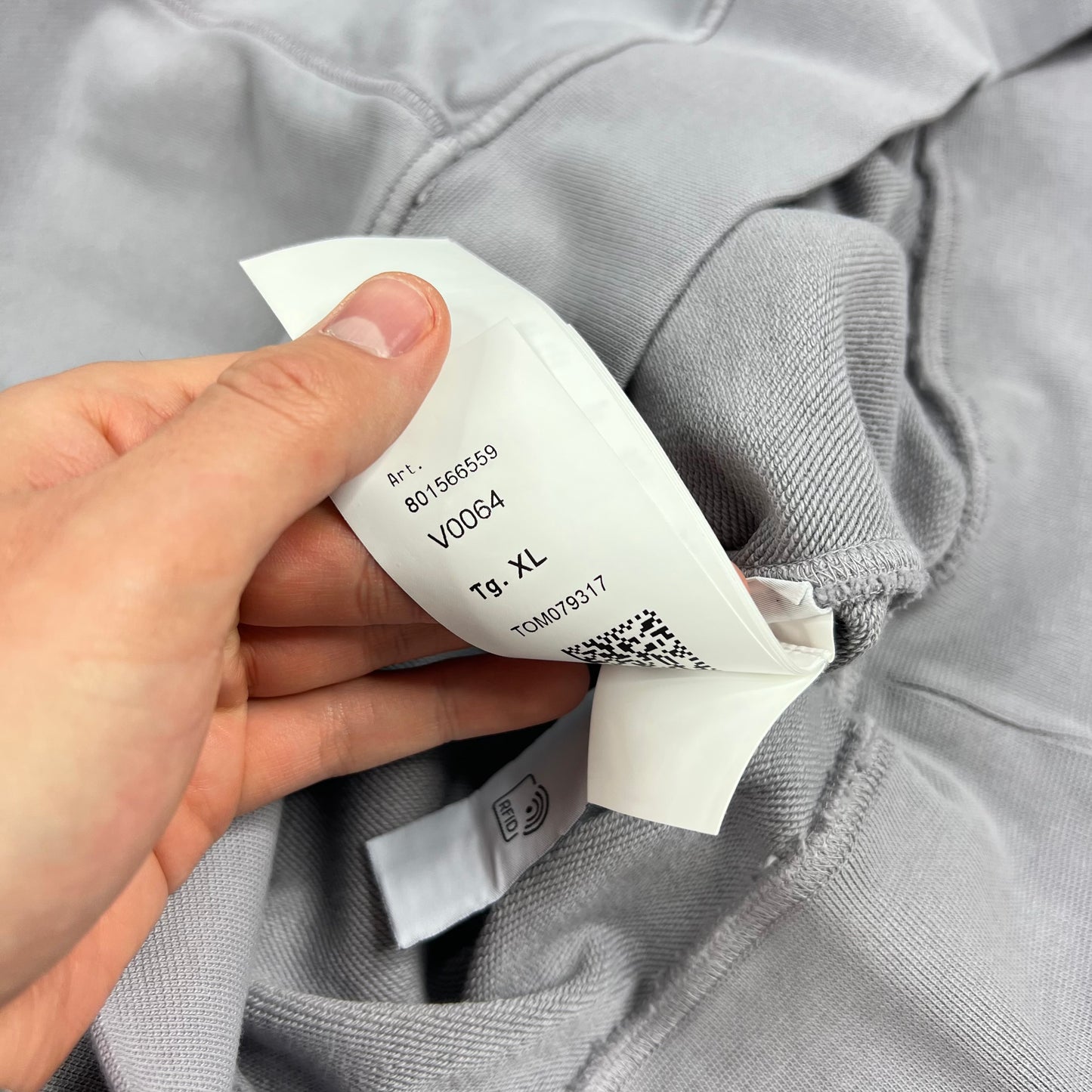 Stone Island Grey Graphic Logo Sweatshirt XL 24”