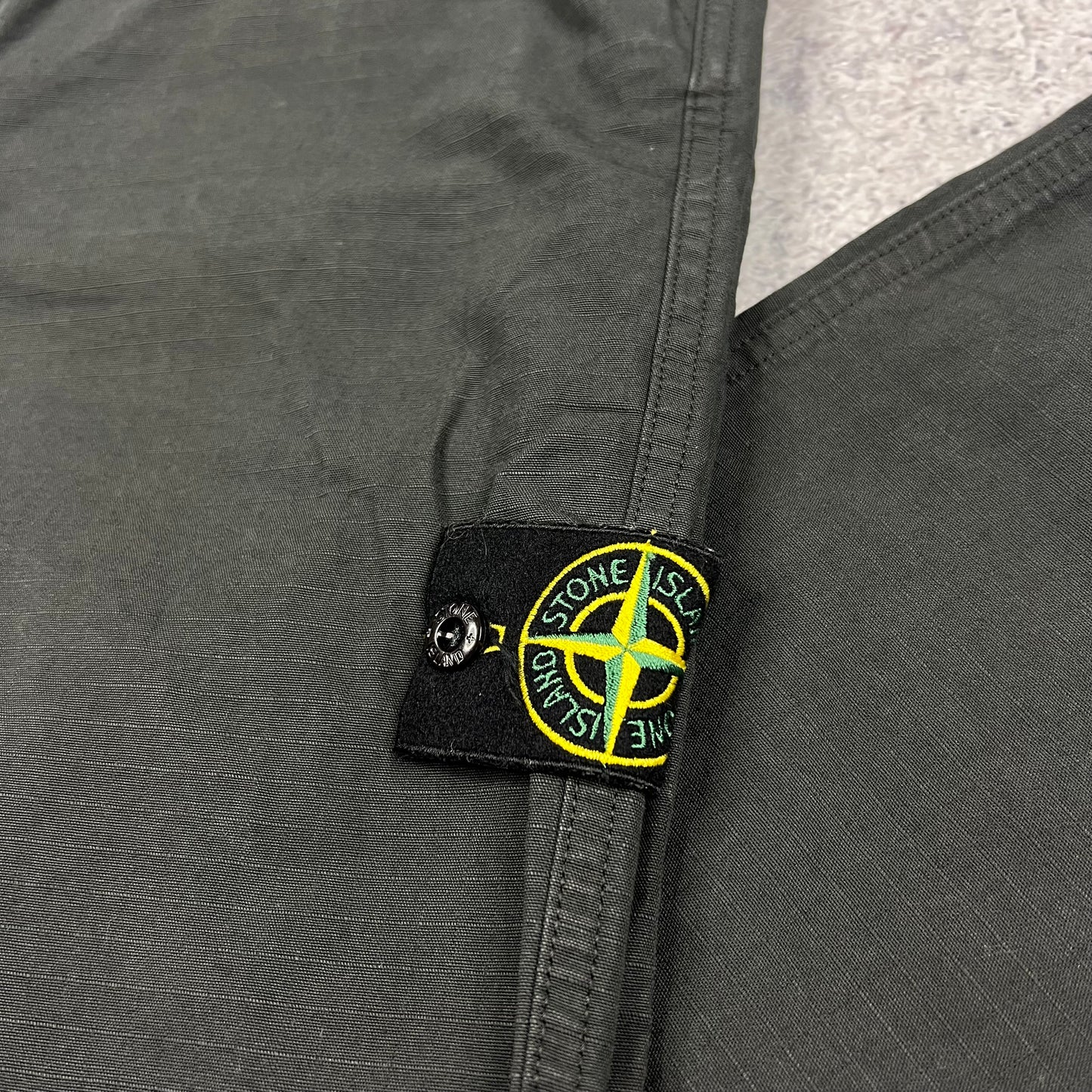 Stone Island Dark Grey Ripstop Cargo Trousers W31”