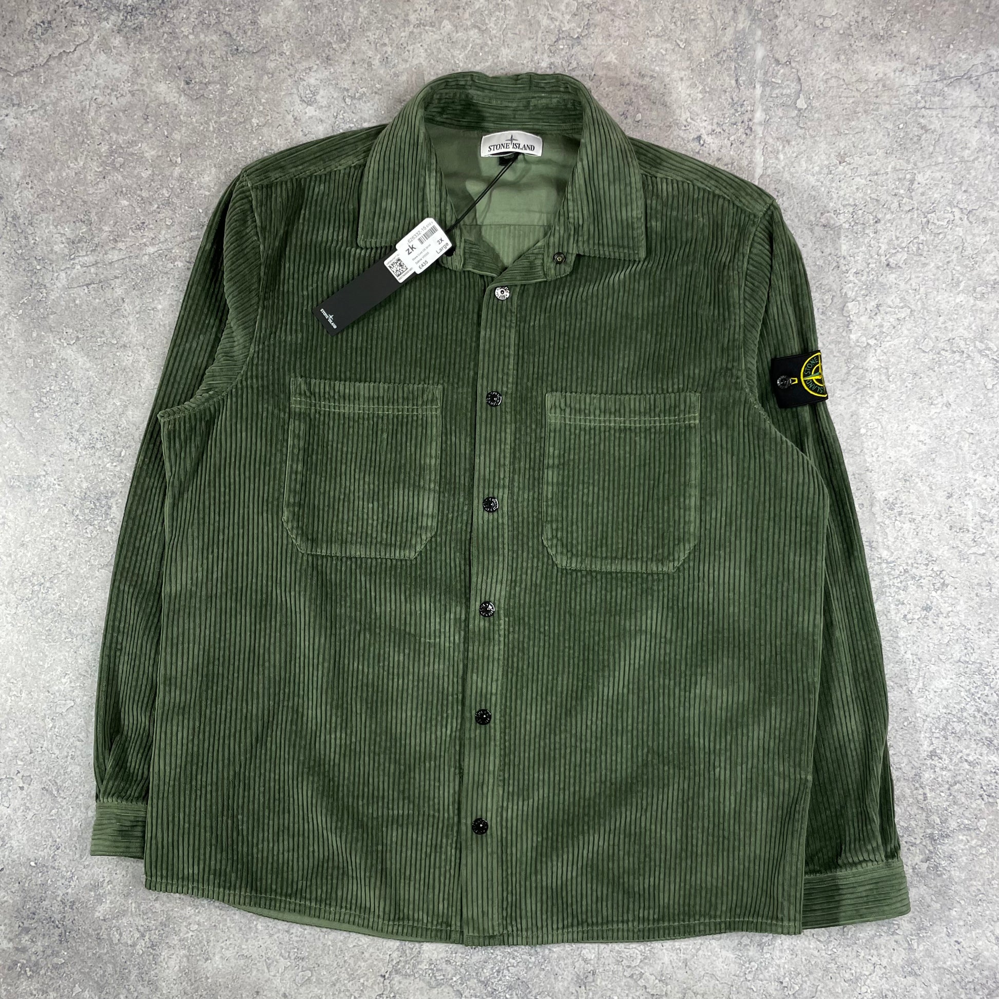 Stone island hot sale corduroy shirt