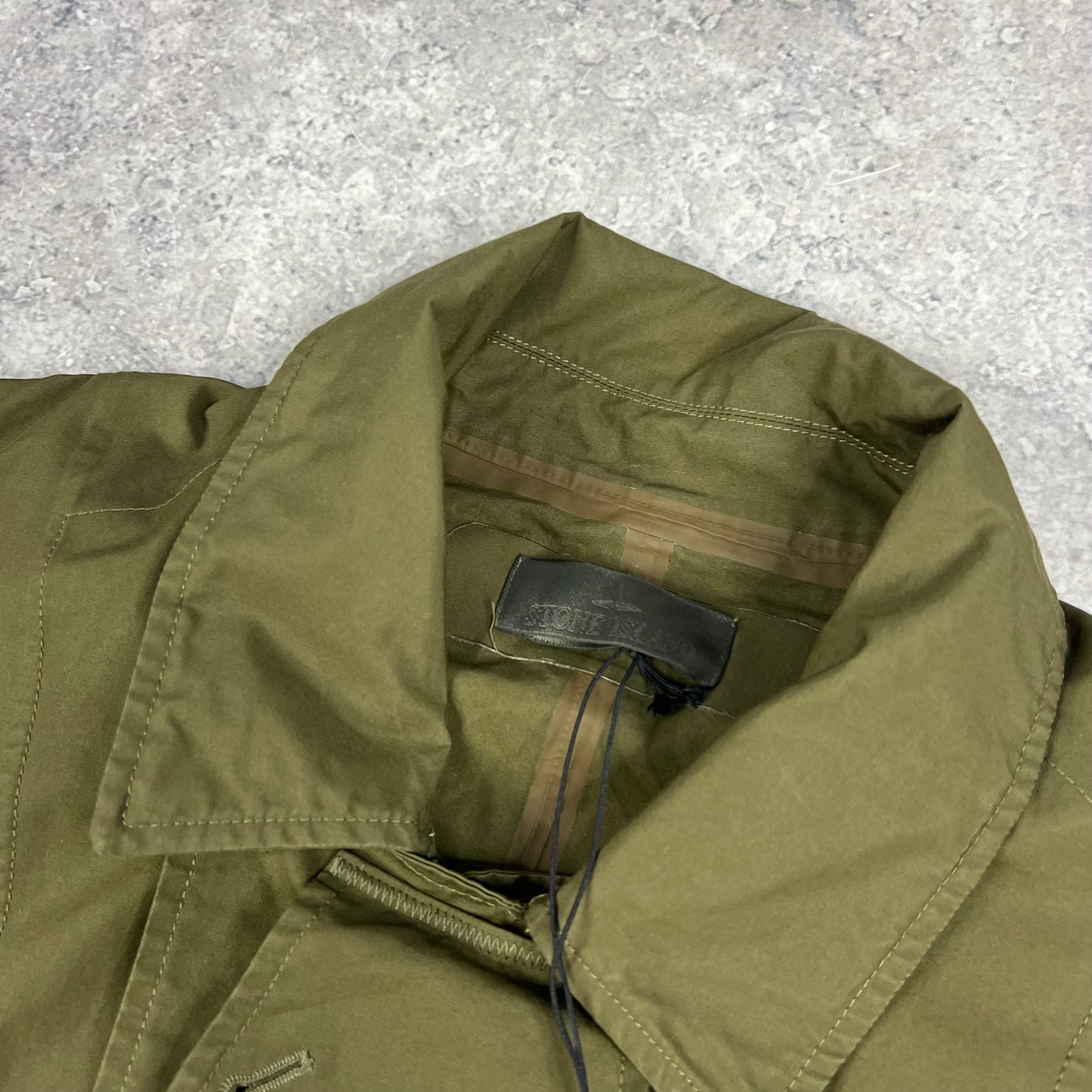 Stone Island Ghost Khaki O Ventile Mac Jacket XL 26” BNWT