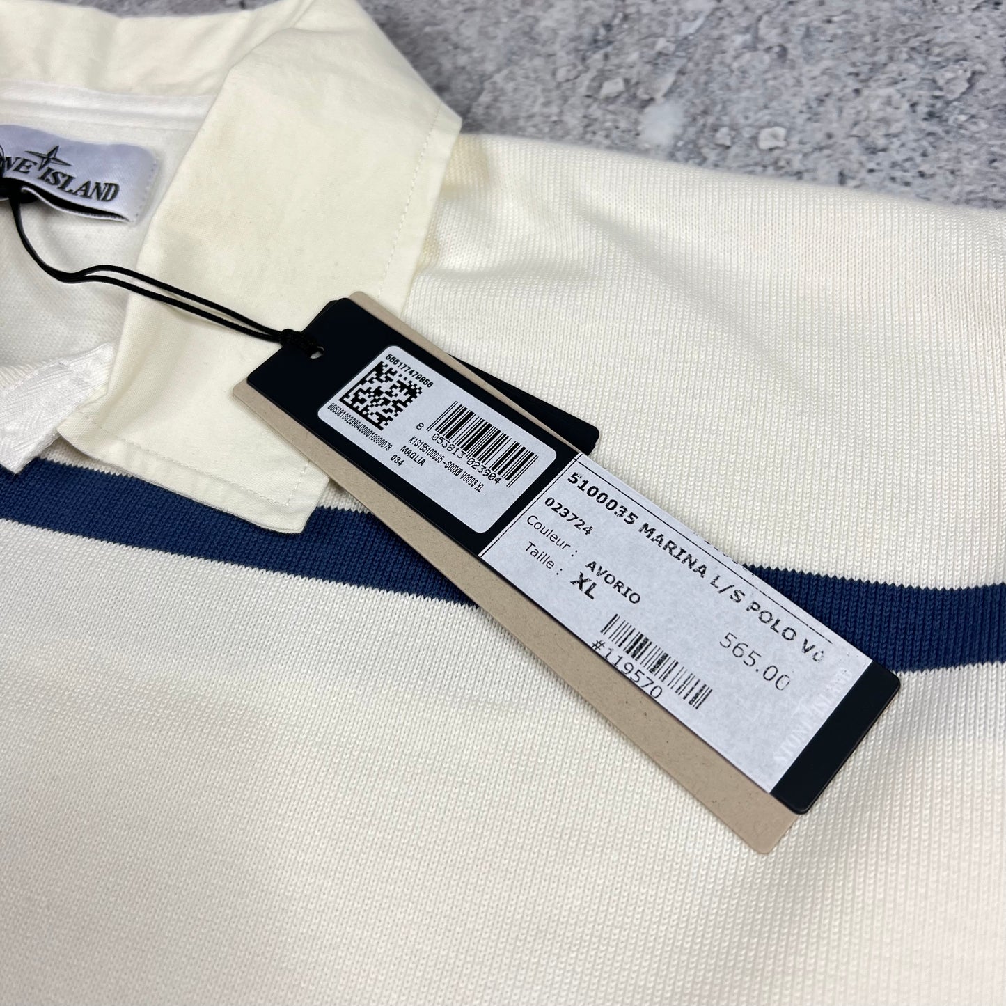 Stone Island Marina Rugby Knit Polo Shirt XL 25” BNWT