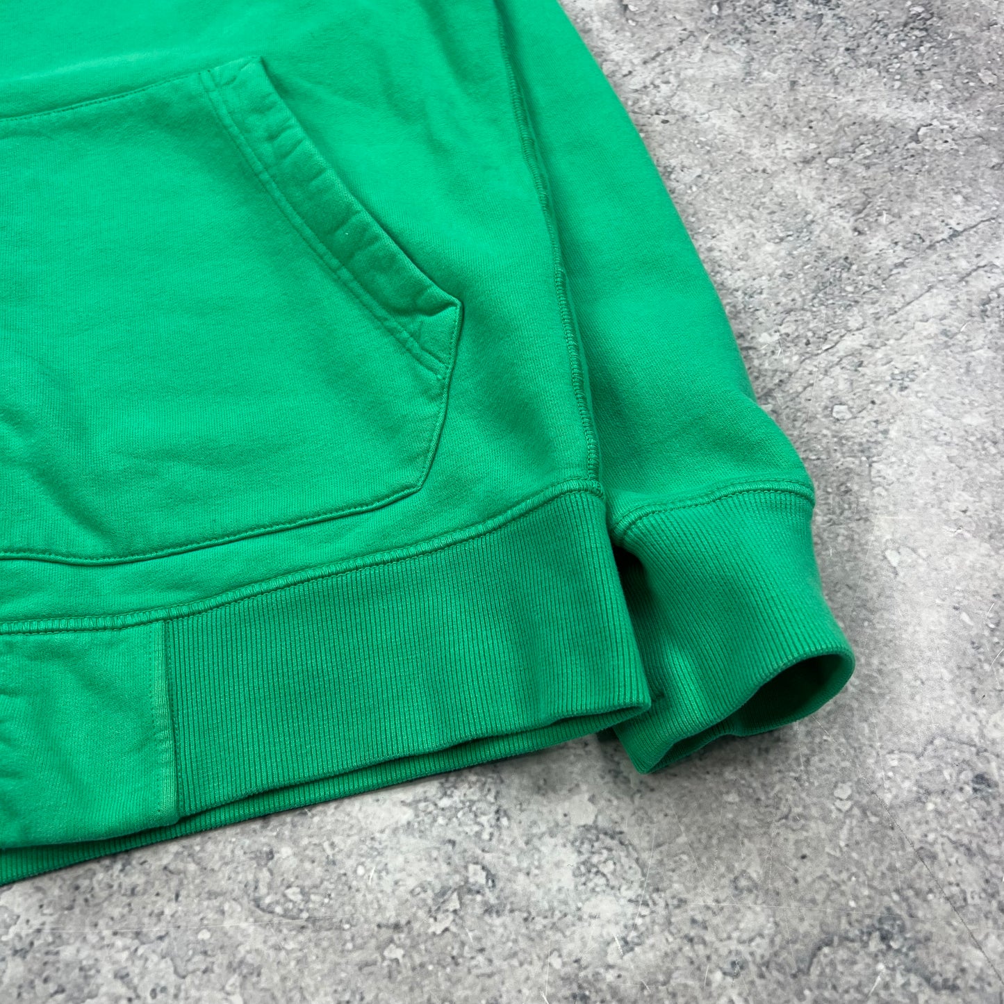 Stone Island Green FZ Hoodie Medium 22.25”