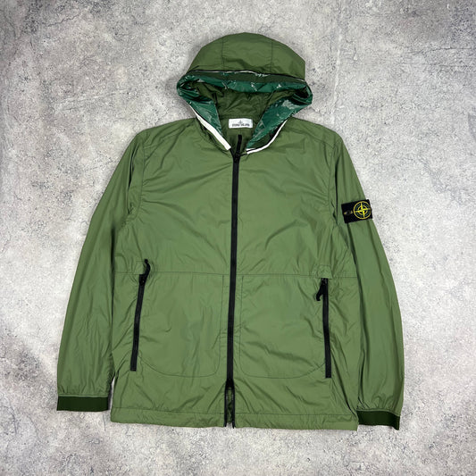 Stone Island Green Skin Touch Nylon Jacket XL 24.25”