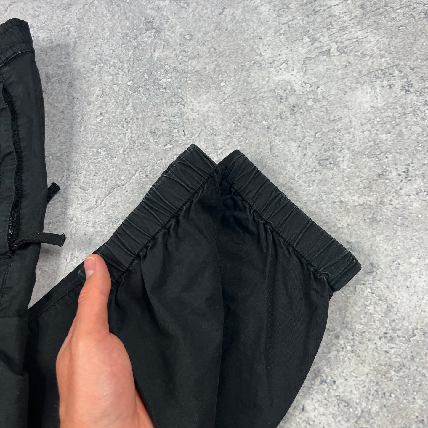 Stone Island Black Cuffed Cargo Trousers W30”