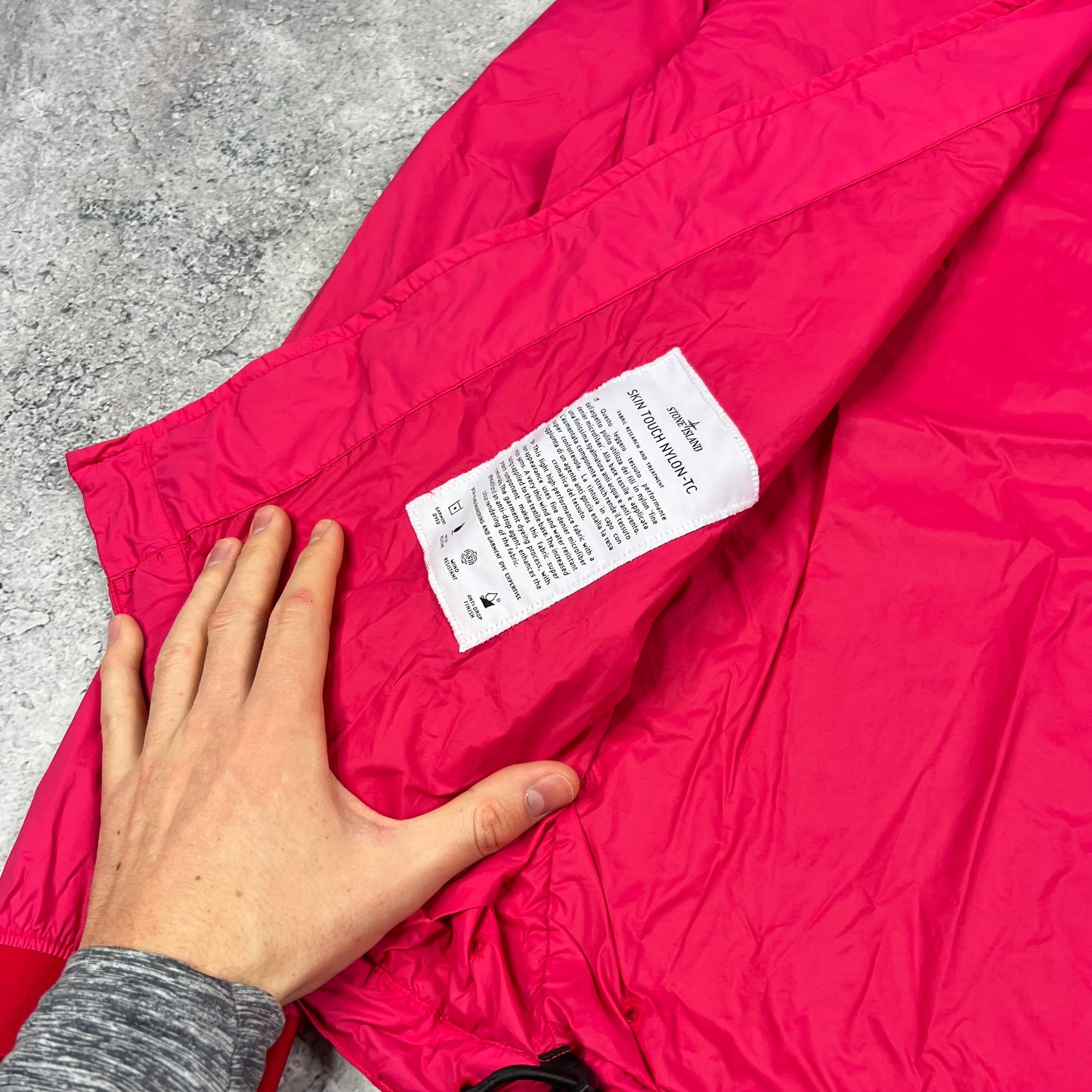 Stone Island Pink Skin Touch Jacket Large 23”