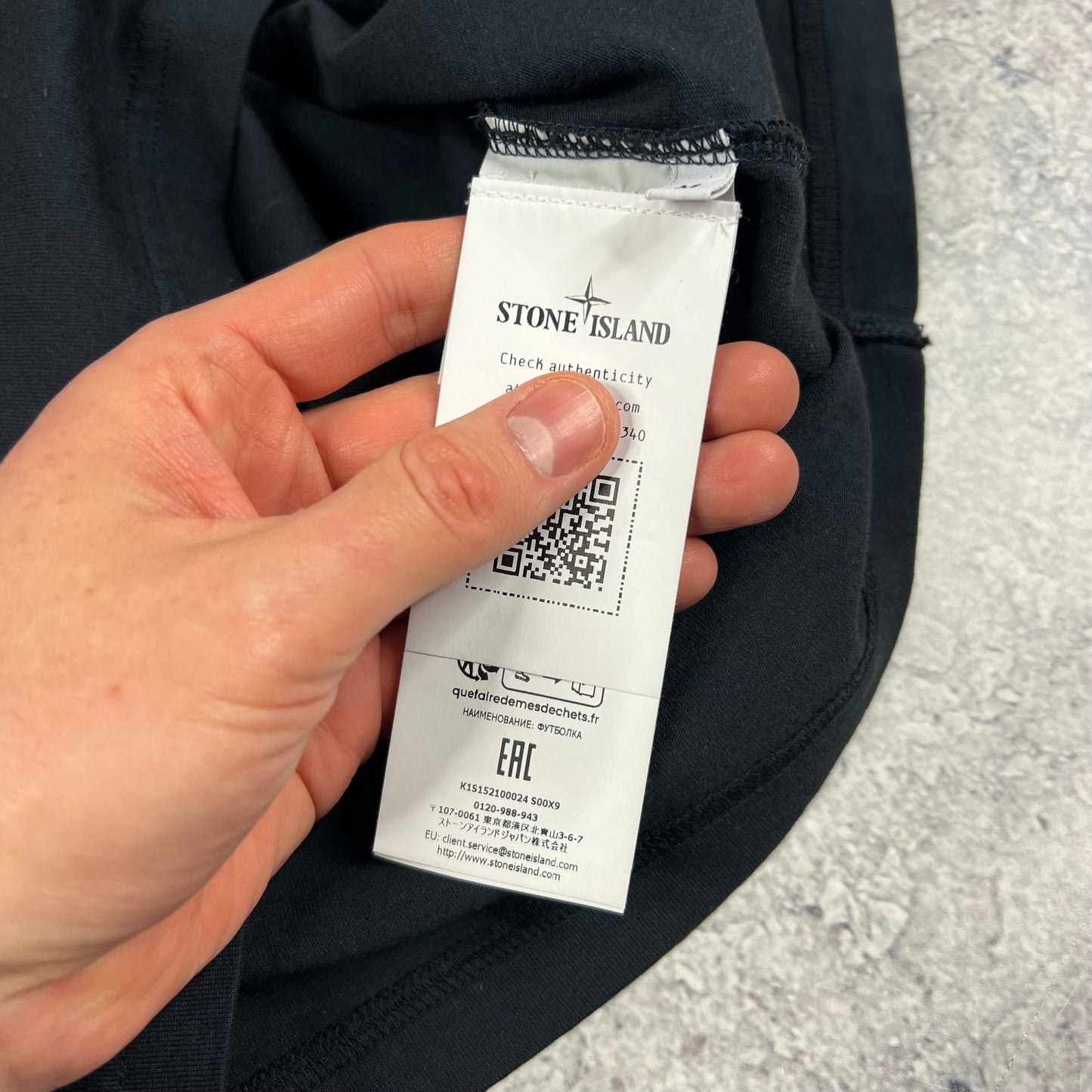 Stone Island Marina Navy T-Shirt Medium 23”