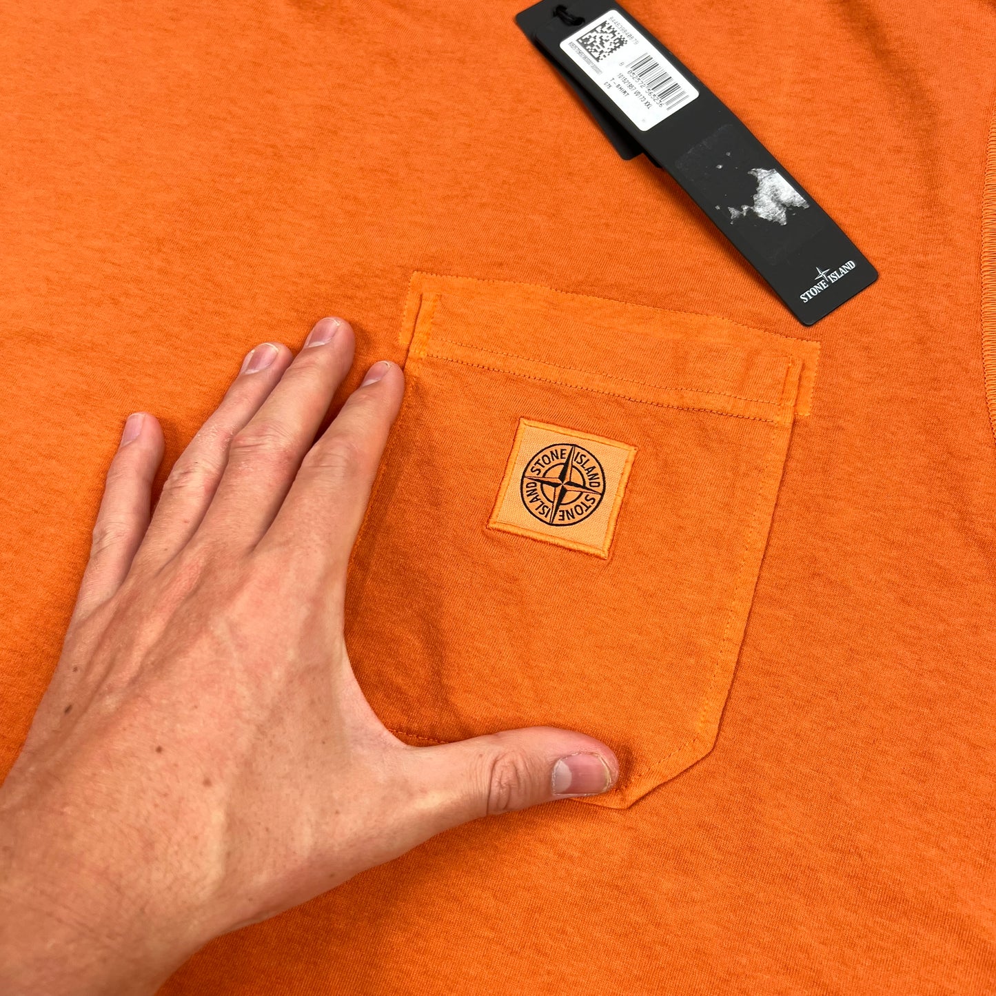 Stone Island Orange Patch T-Shirt XXL 24” BNWT