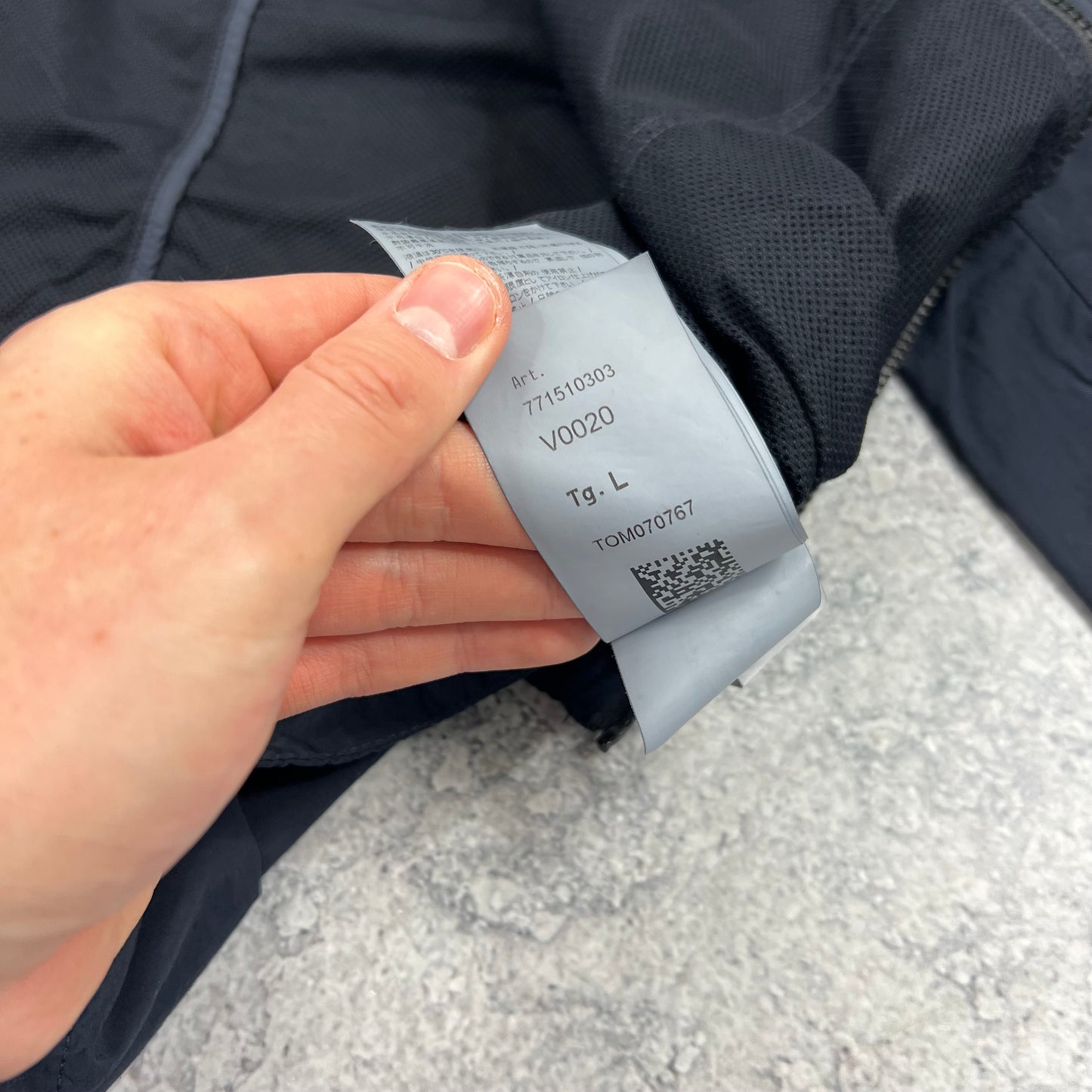 Stone Island Navy Naslan Overshirt Large 23”