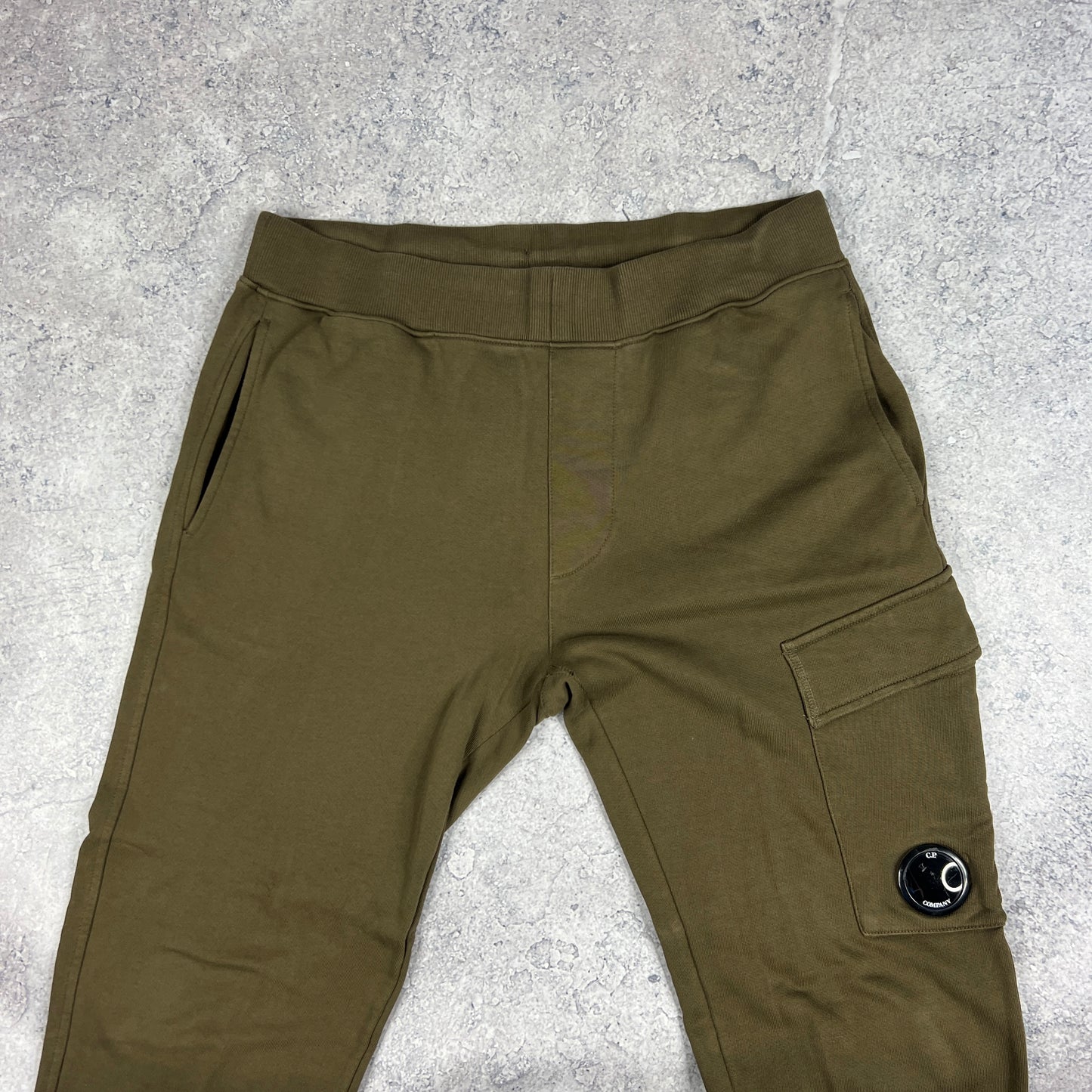 CP Company Khaki Lens Joggers Medium W32-34”