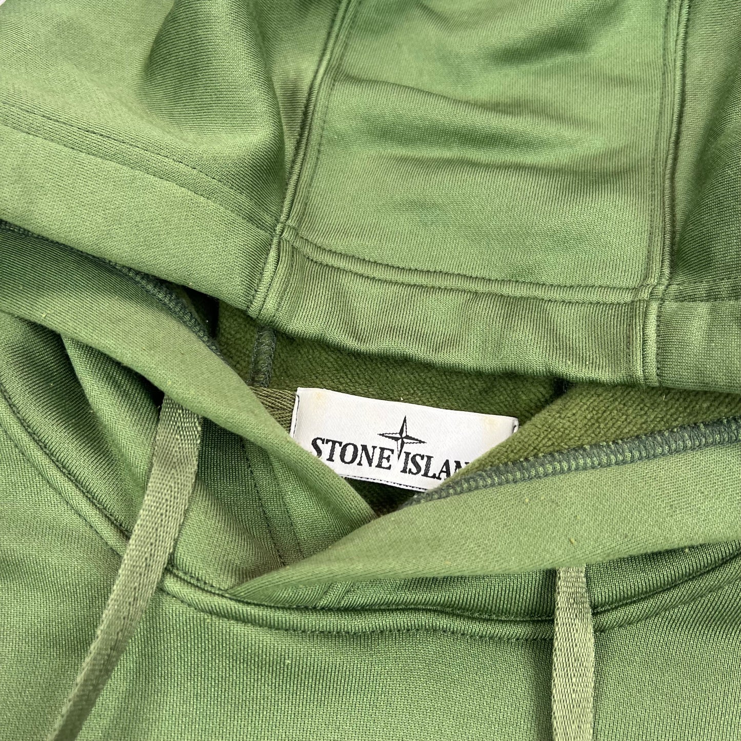Stone Island Green Nylon Micro Dot Hoodie Medium 24”
