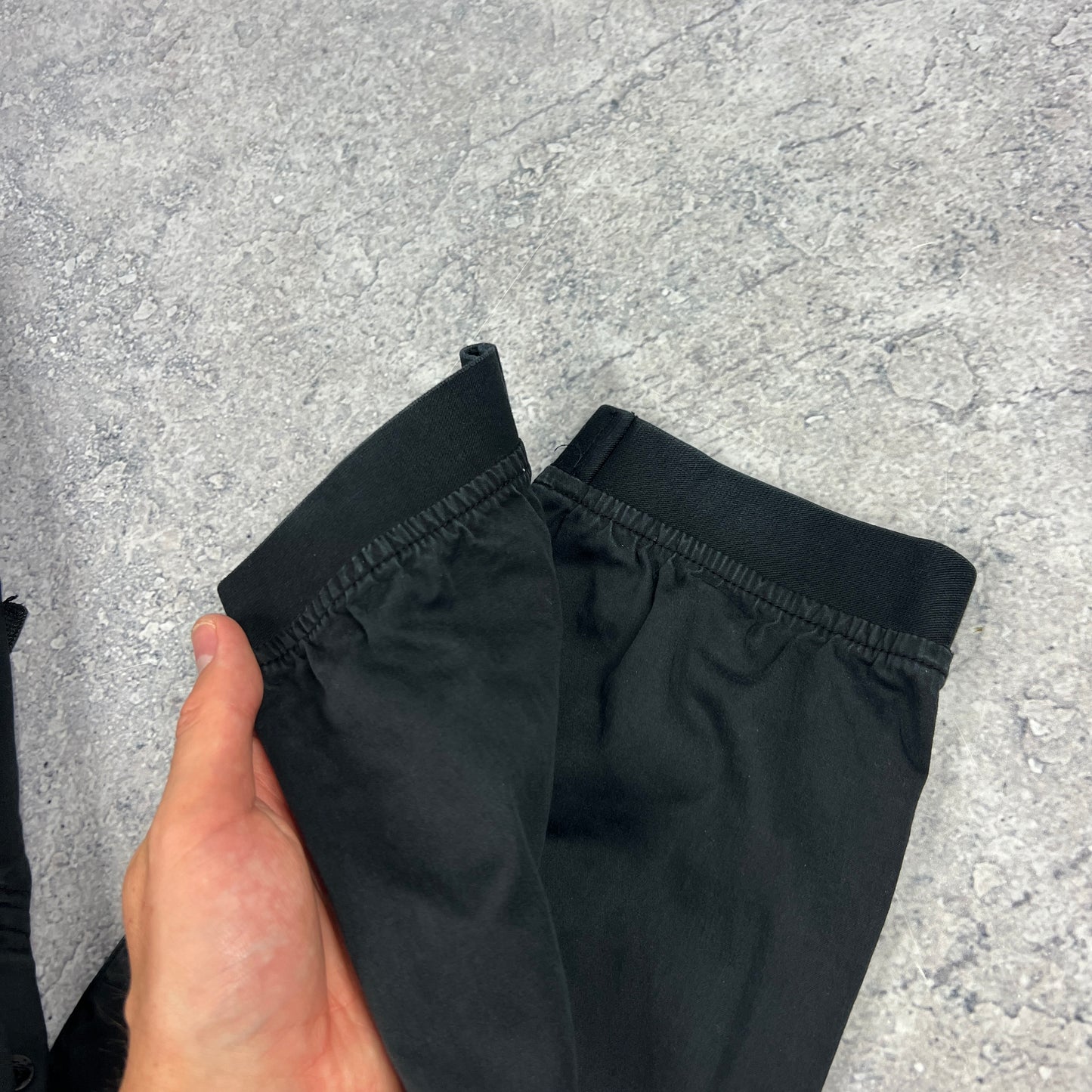 Stone Island Black Cuffed Cargo Trousers W30”