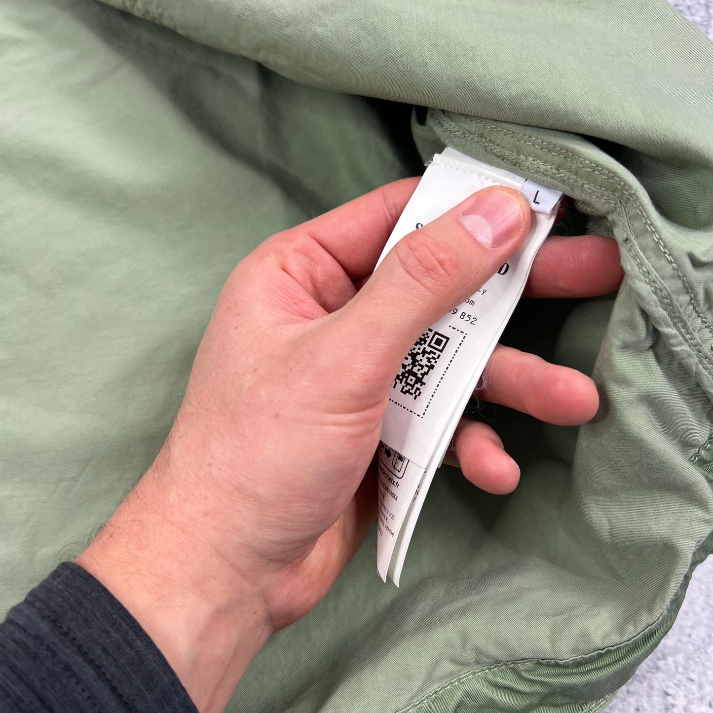 Stone Island Green Cupro Cotton Vest Large 22.5”