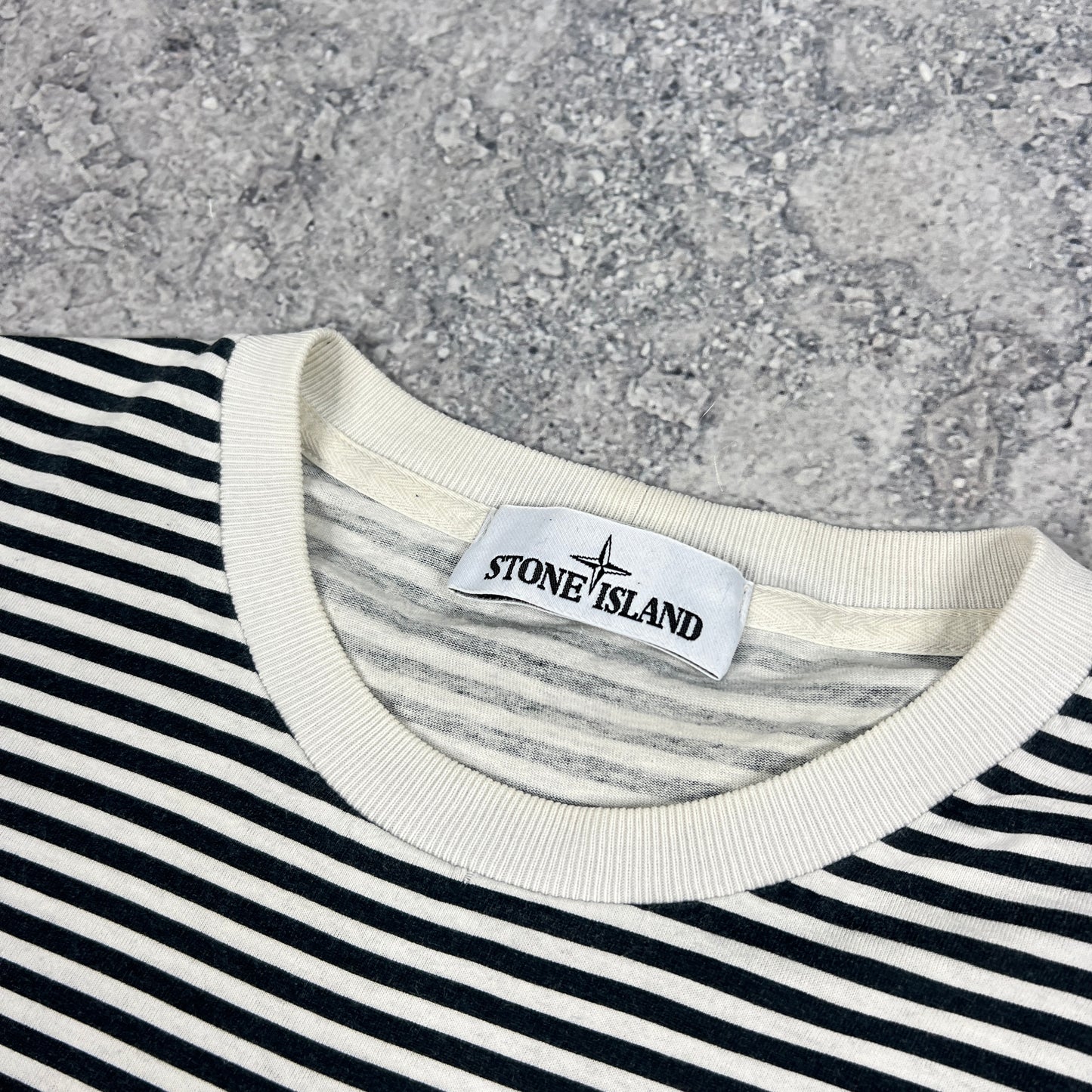 Stone Island Marina Striped L/S T-Shirt Large 22”