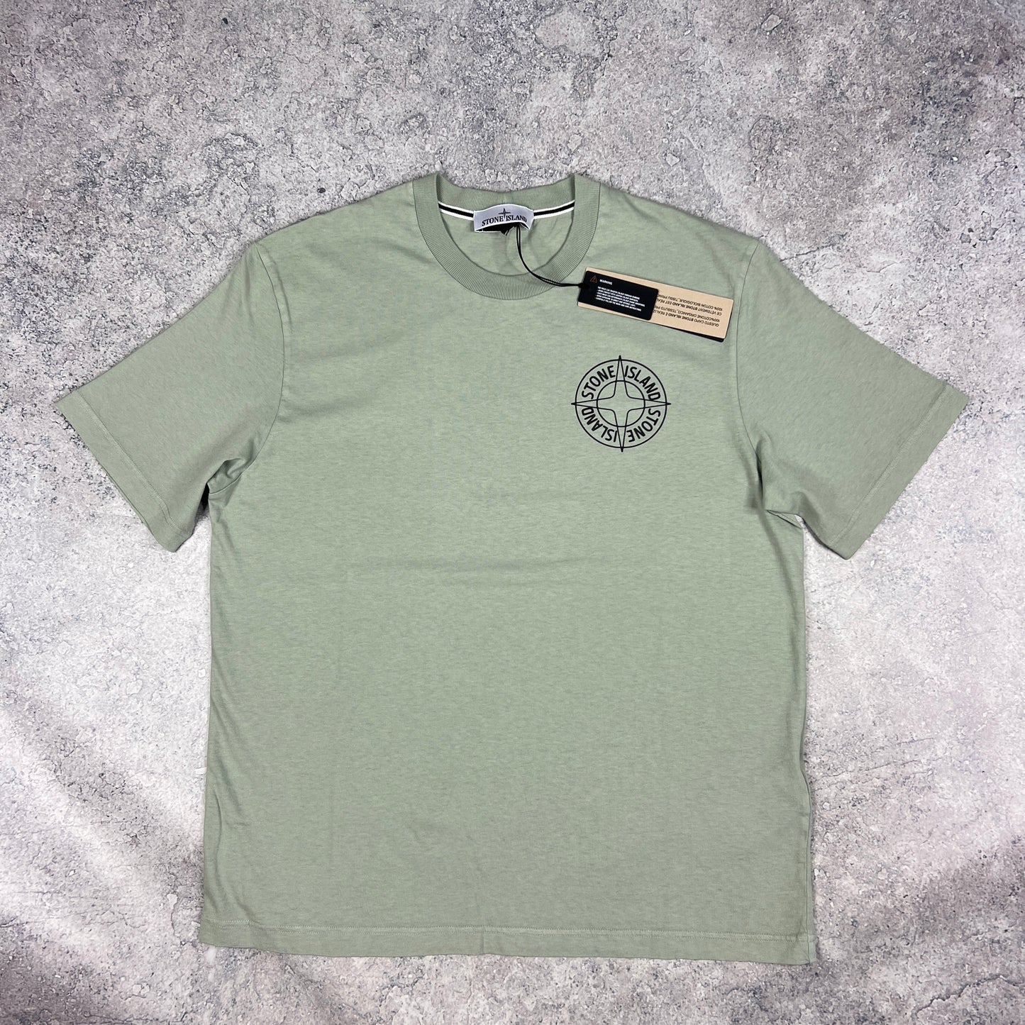 Stone Island Green/Black Compass T-Shirt BNWT