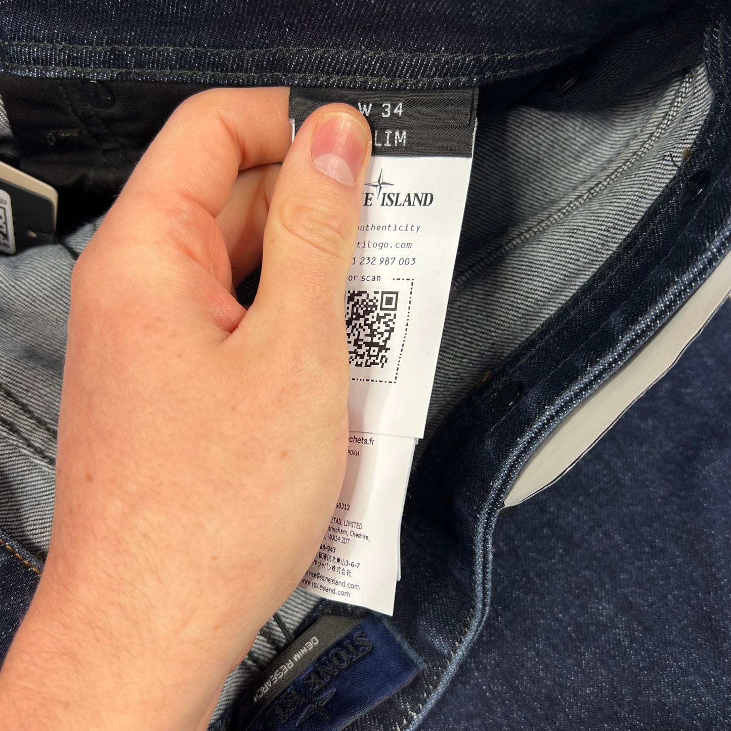 Stone Island Slim Denim Research Jeans fit 36” BNWT