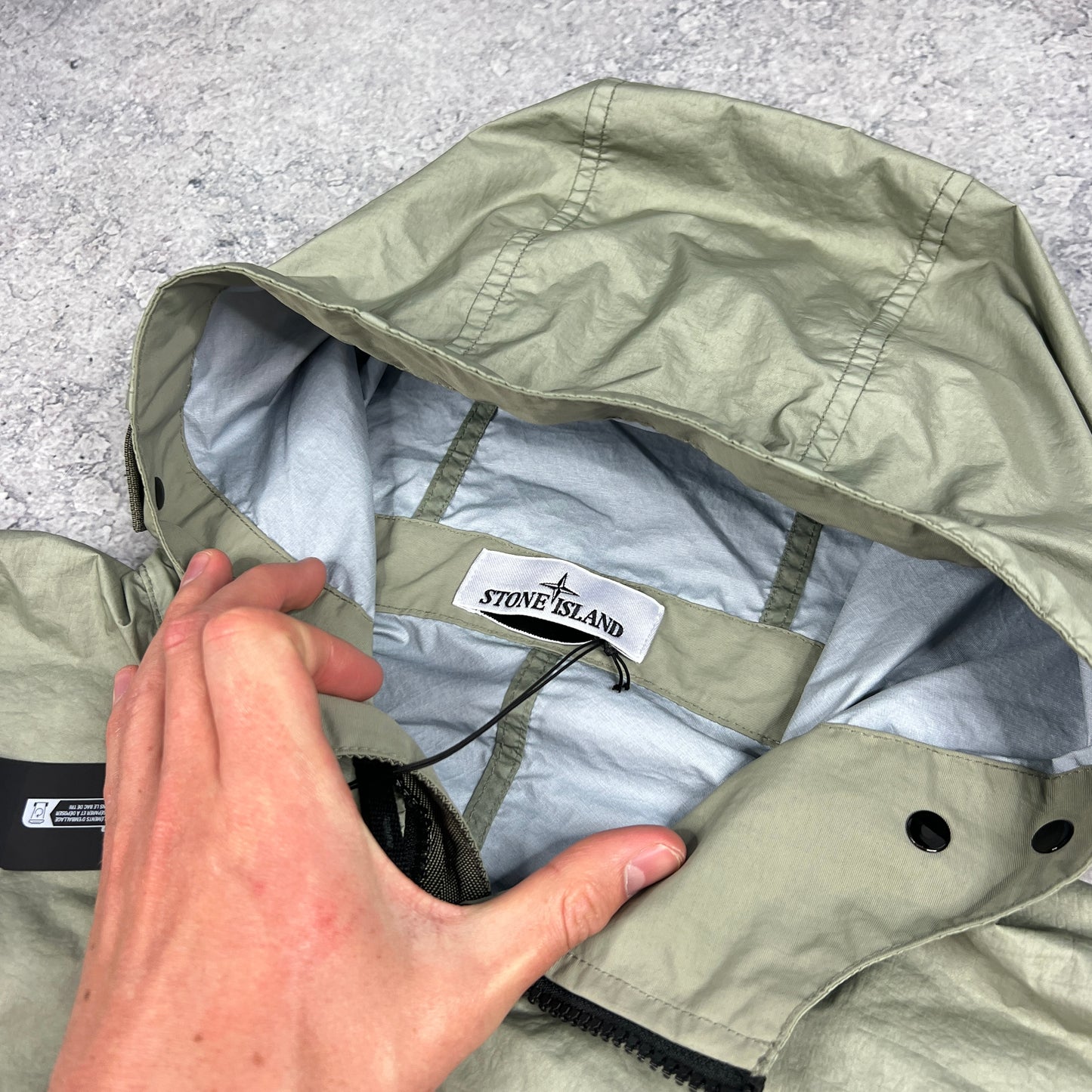 Stone Island Green Membrana Jacket XL 25.75” BNWT