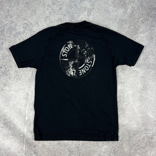 Stone Island Black Camo T-Shirt Small 18.75”