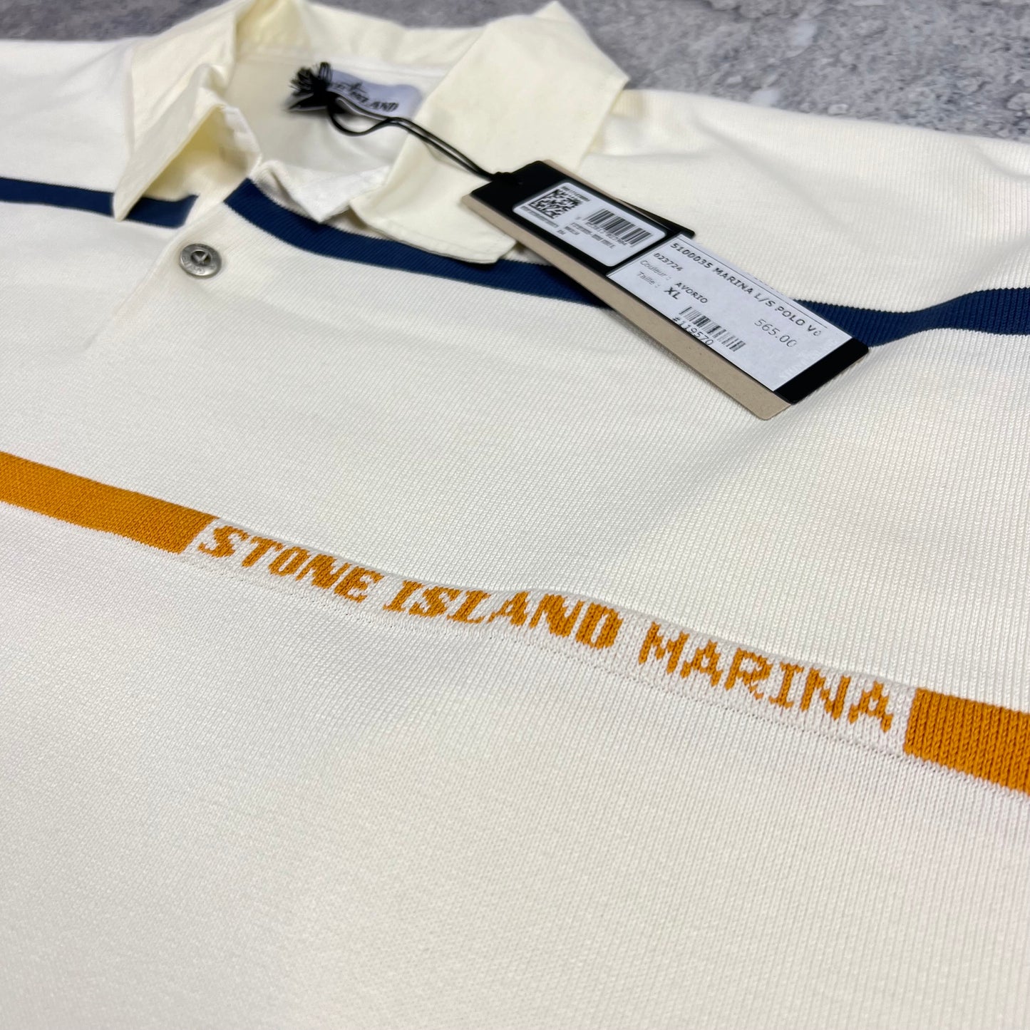 Stone Island Marina Rugby Knit Polo Shirt XL 25” BNWT