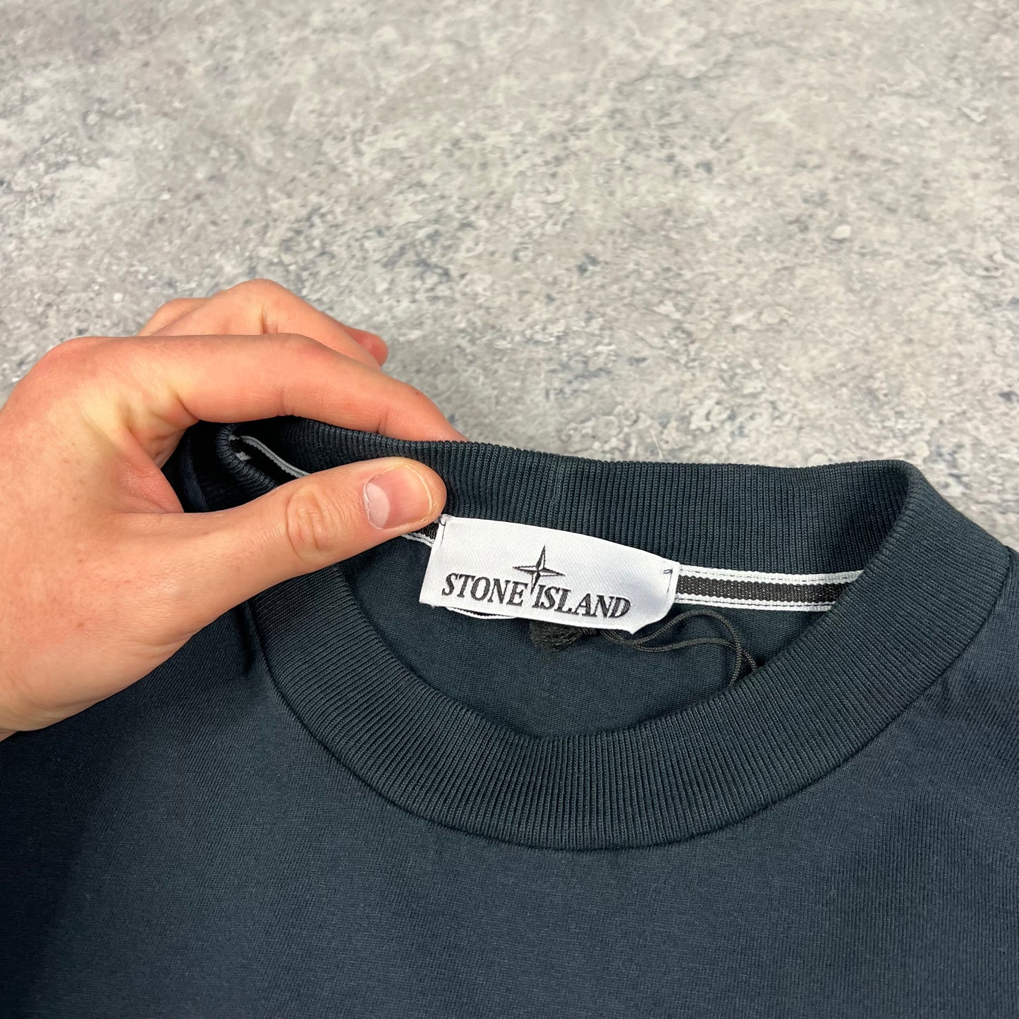 Stone Island Navy Industrial Print T-Shirt XL 24.5”