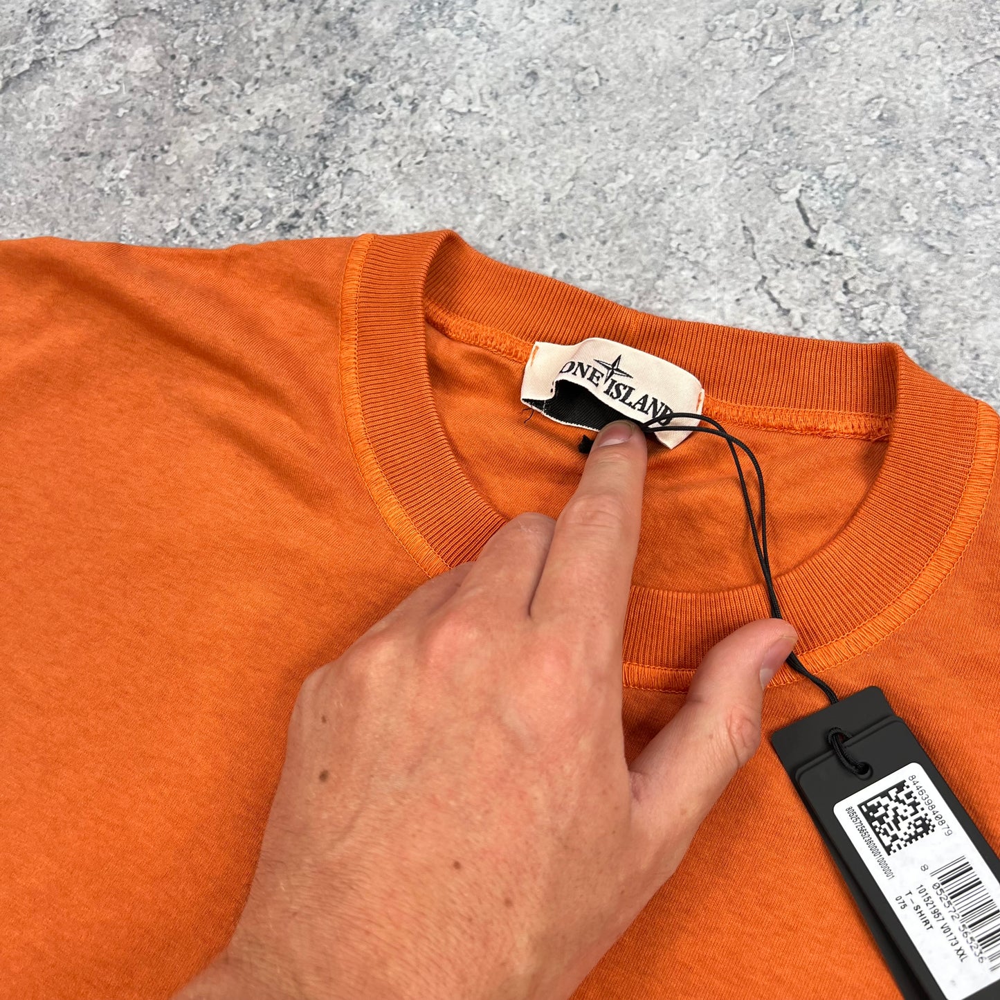 Stone Island Orange Patch T-Shirt XXL 24” BNWT