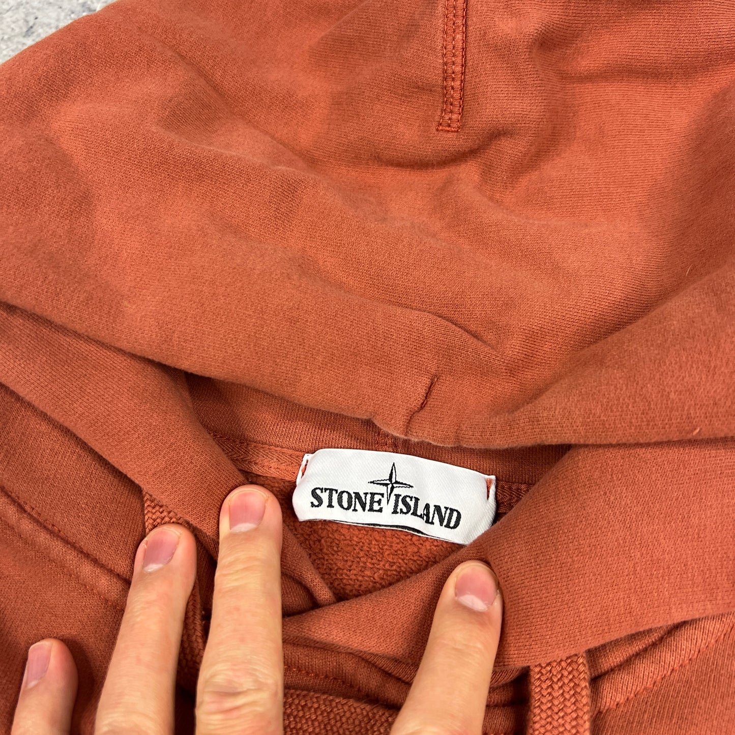 Stone Island Rust Hoodie Large 22”