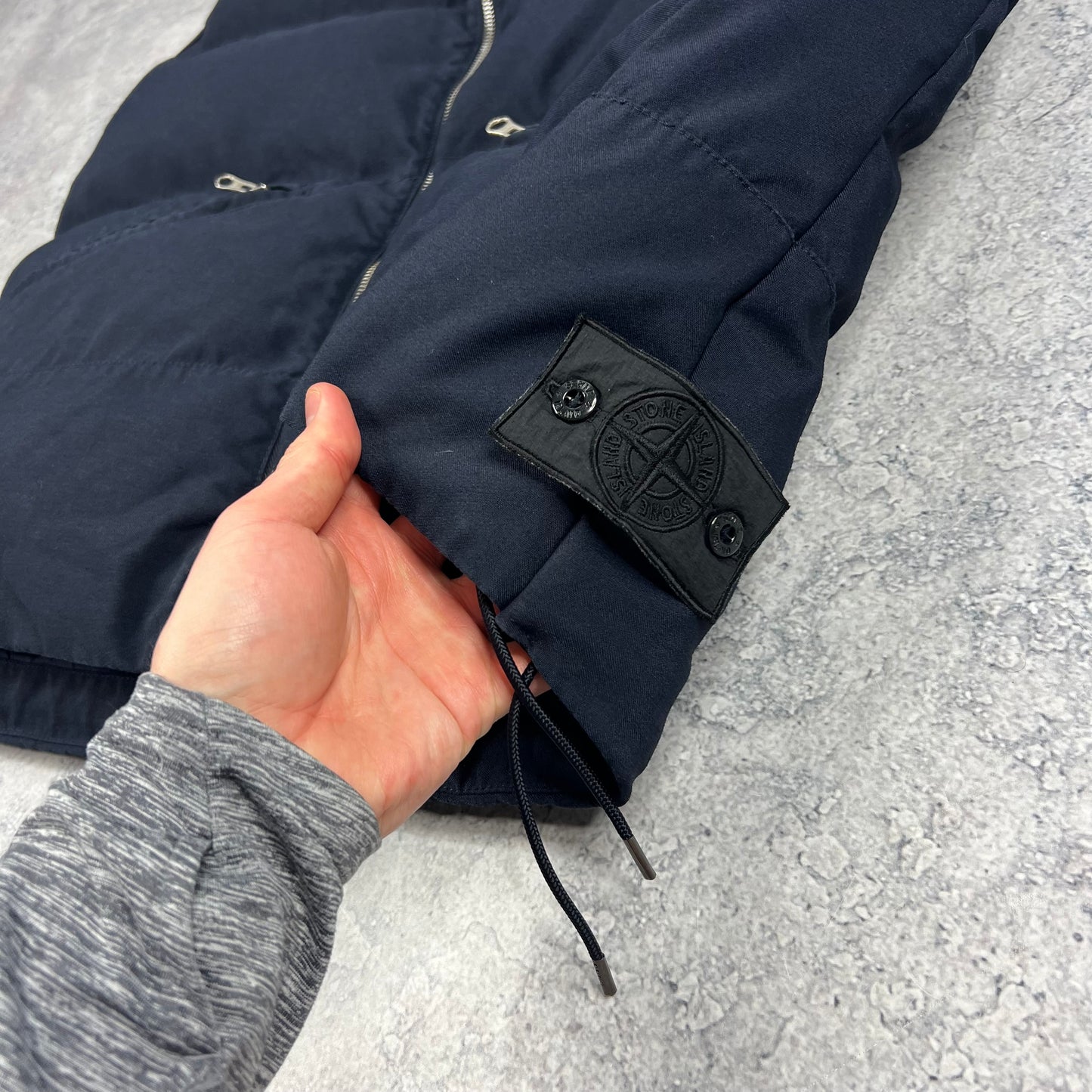 Stone Island Shadow Project Navy Down Gilet XL 23.5”