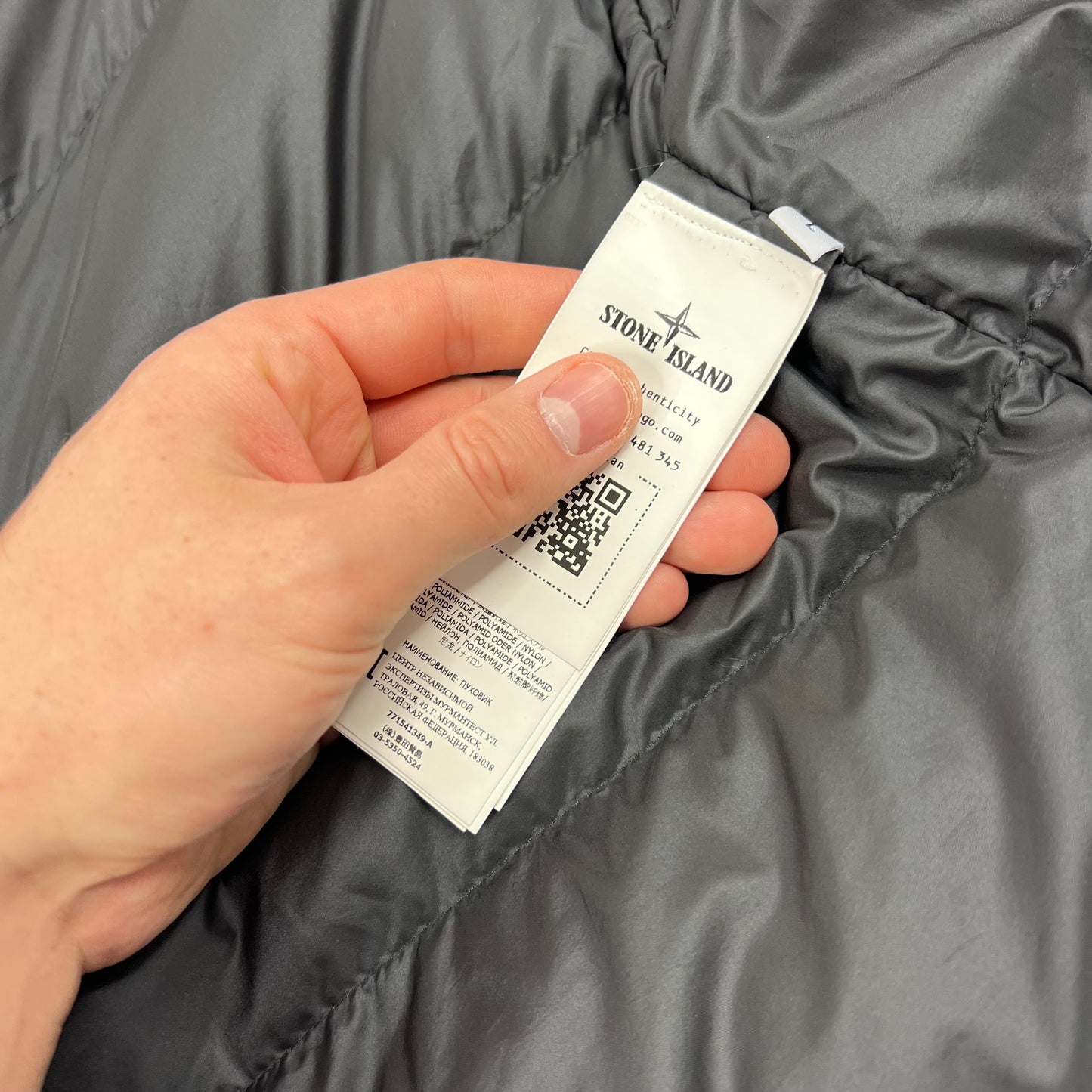 Stone Island Navy David Down TC Jacket Large 24”