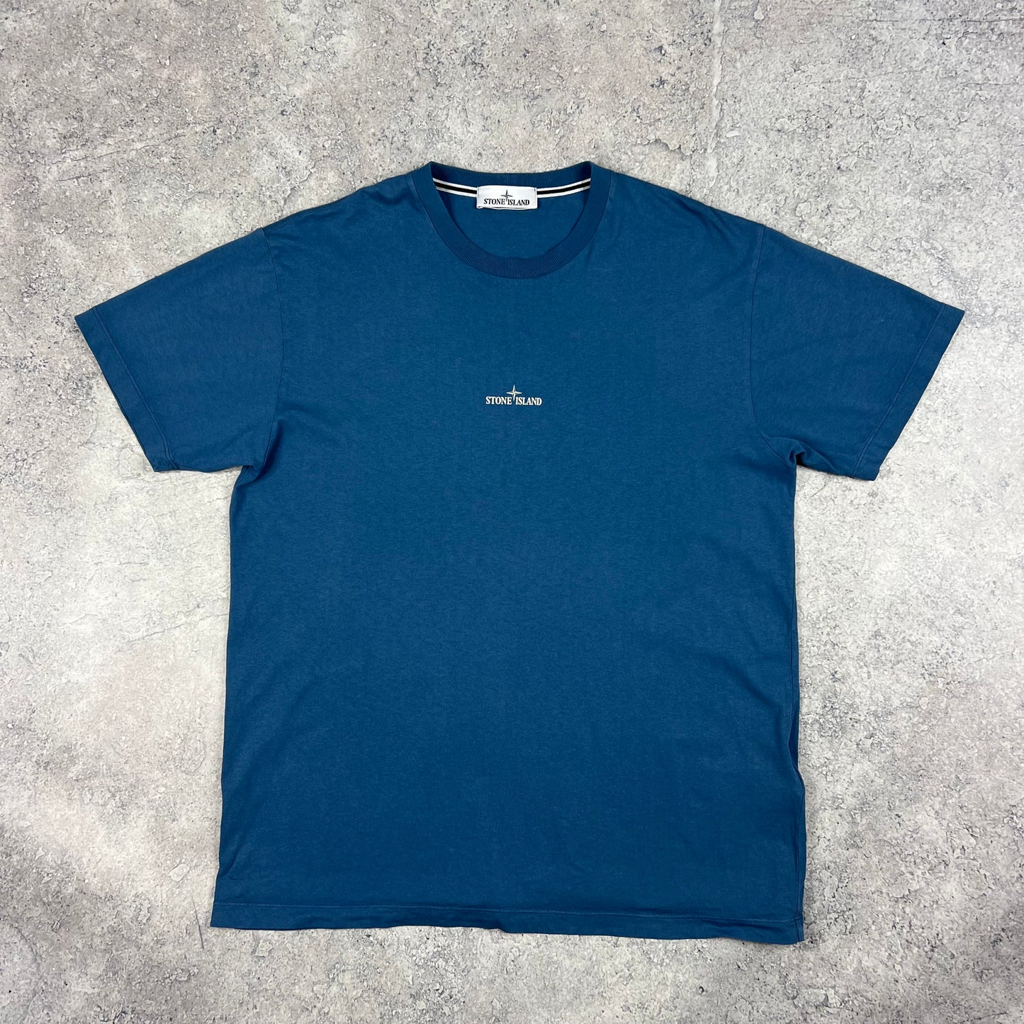 Stone Island Blue Logo T-Shirt XXL 23”