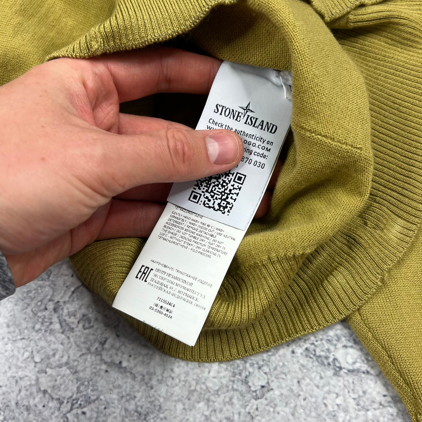 Stone Island Knit Sweatshirt Medium 19.5”