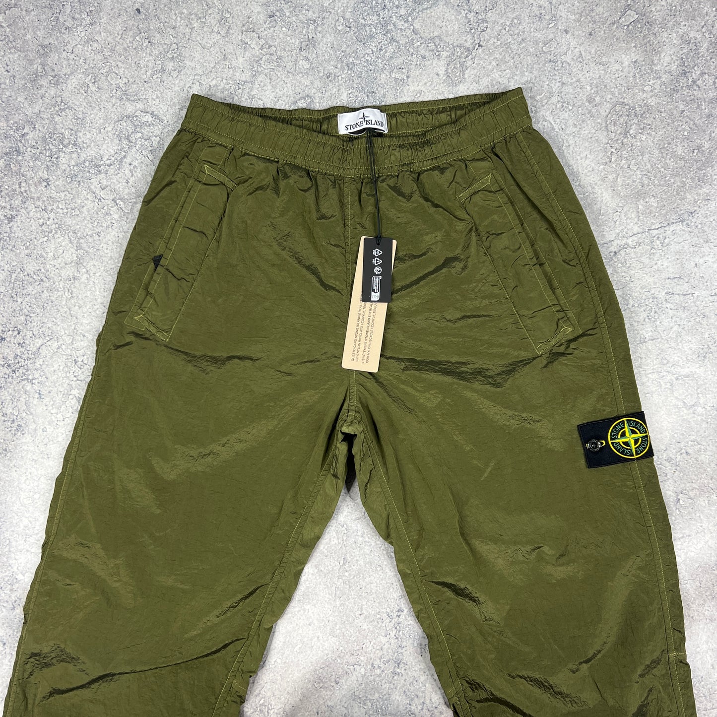 Stone Island Green Nylon Metal Cargo Trousers W32” BNWT