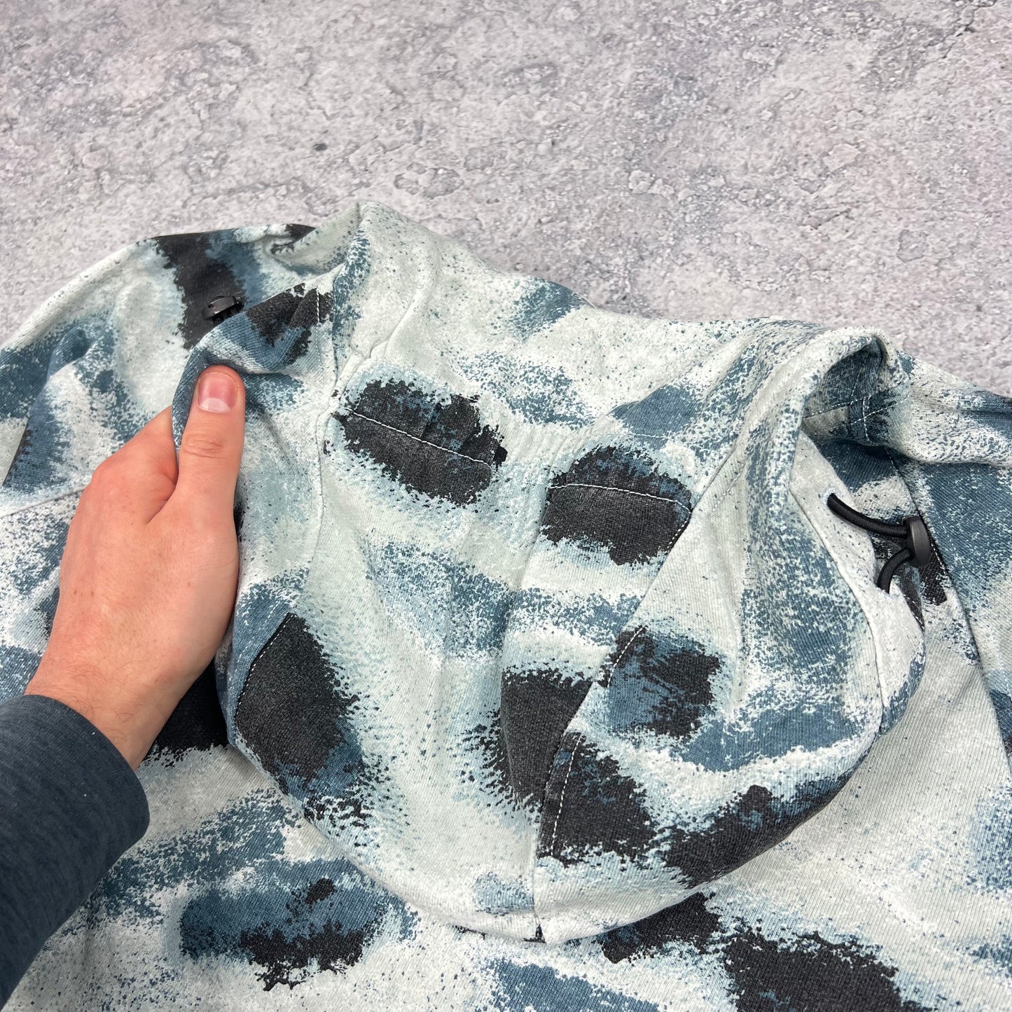 Stone Island Marina Reef Camo Hoodie Small 21.75”