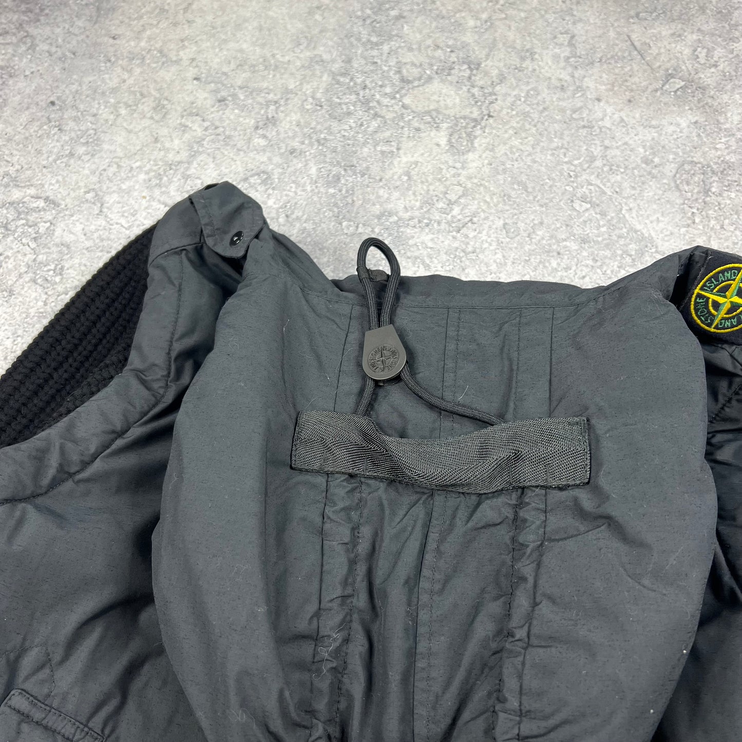 Stone Island Black Naslan Light Watro Primaloft Jacket Medium 22”