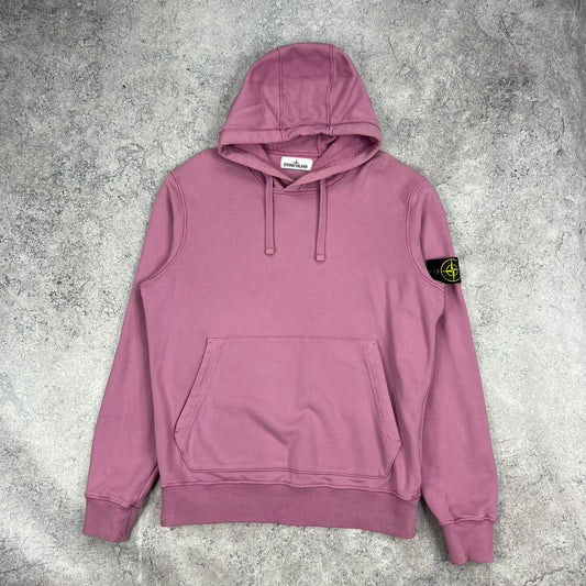 Stone Island Pink Hoodie Large 23.75”