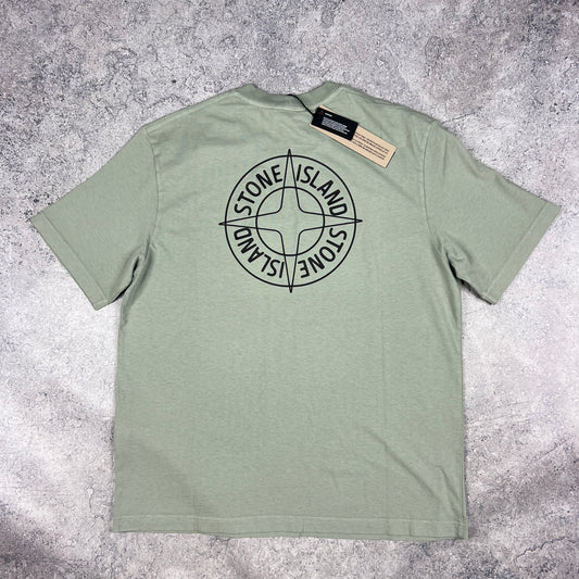 Stone Island Green/Black Compass T-Shirt BNWT