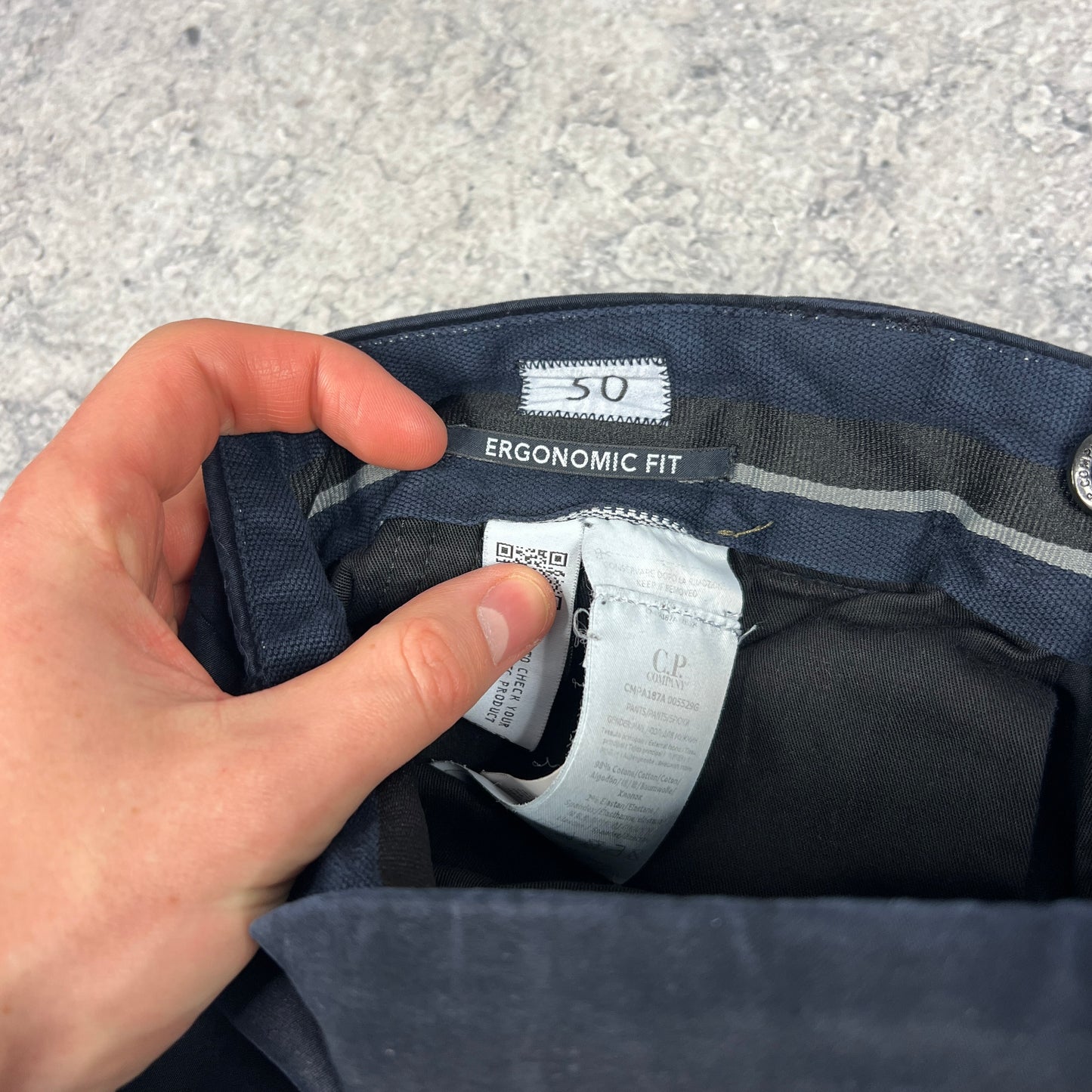 CP Company Navy Lens Cargo Trousers Size 50- W34-35”